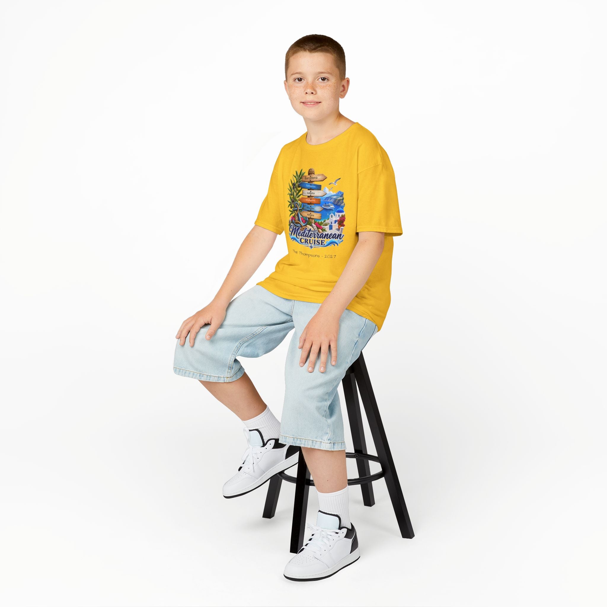 Mediterranean Cruise Ports of Call Kids Tee