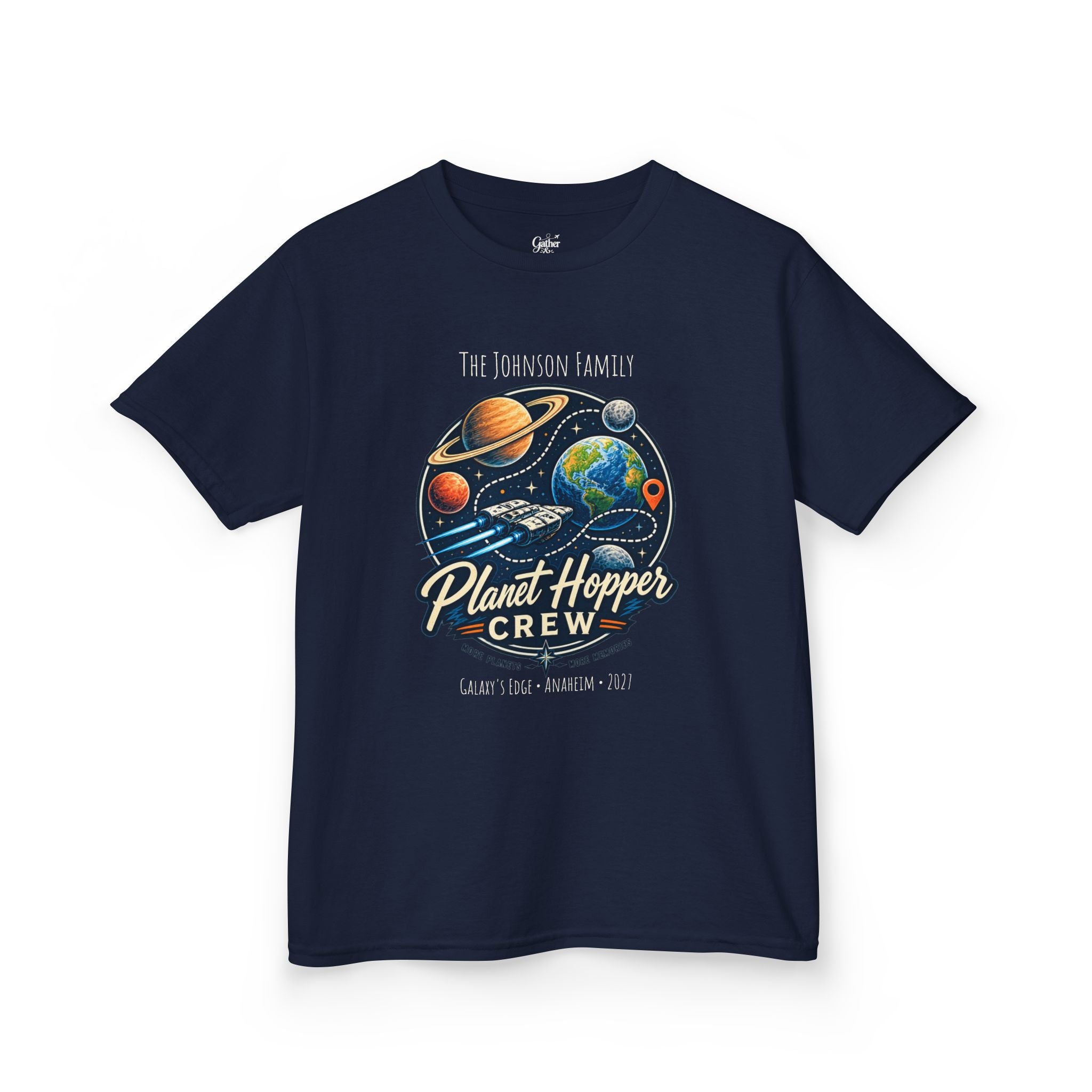 Planet Hopper Crew Space Adventure Park Kids Tee