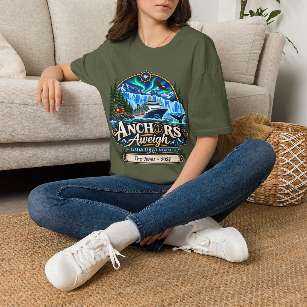 Custom Anchors Aweigh Alaska Cruise Tee