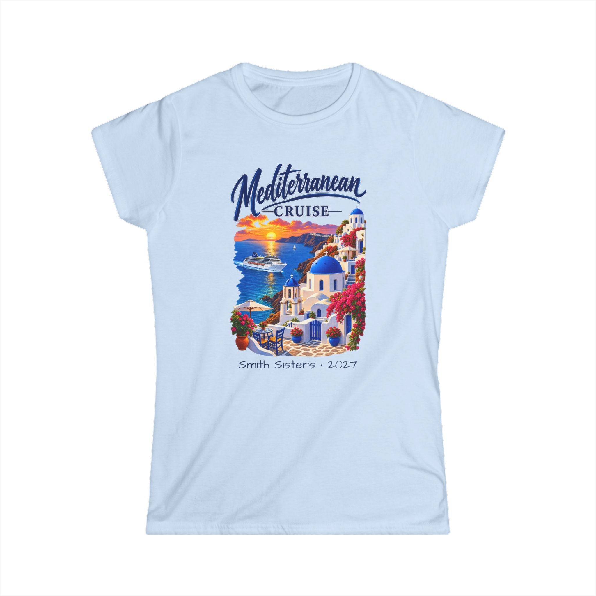 Mediterranean Cruise Ladies Tee