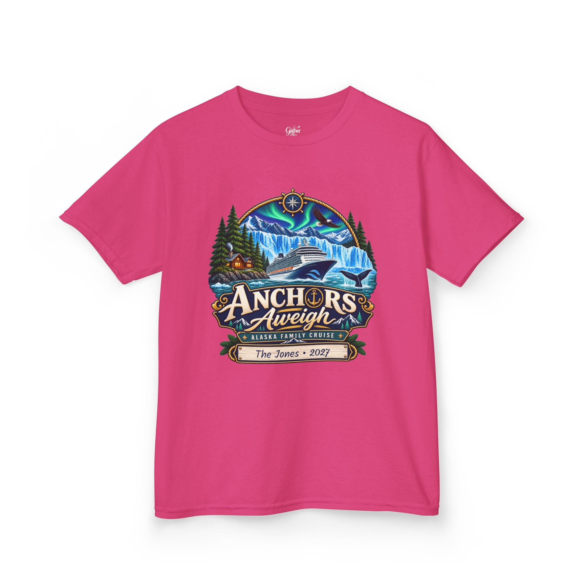 Anchors Aweigh Alaska Kids Cruise Tee