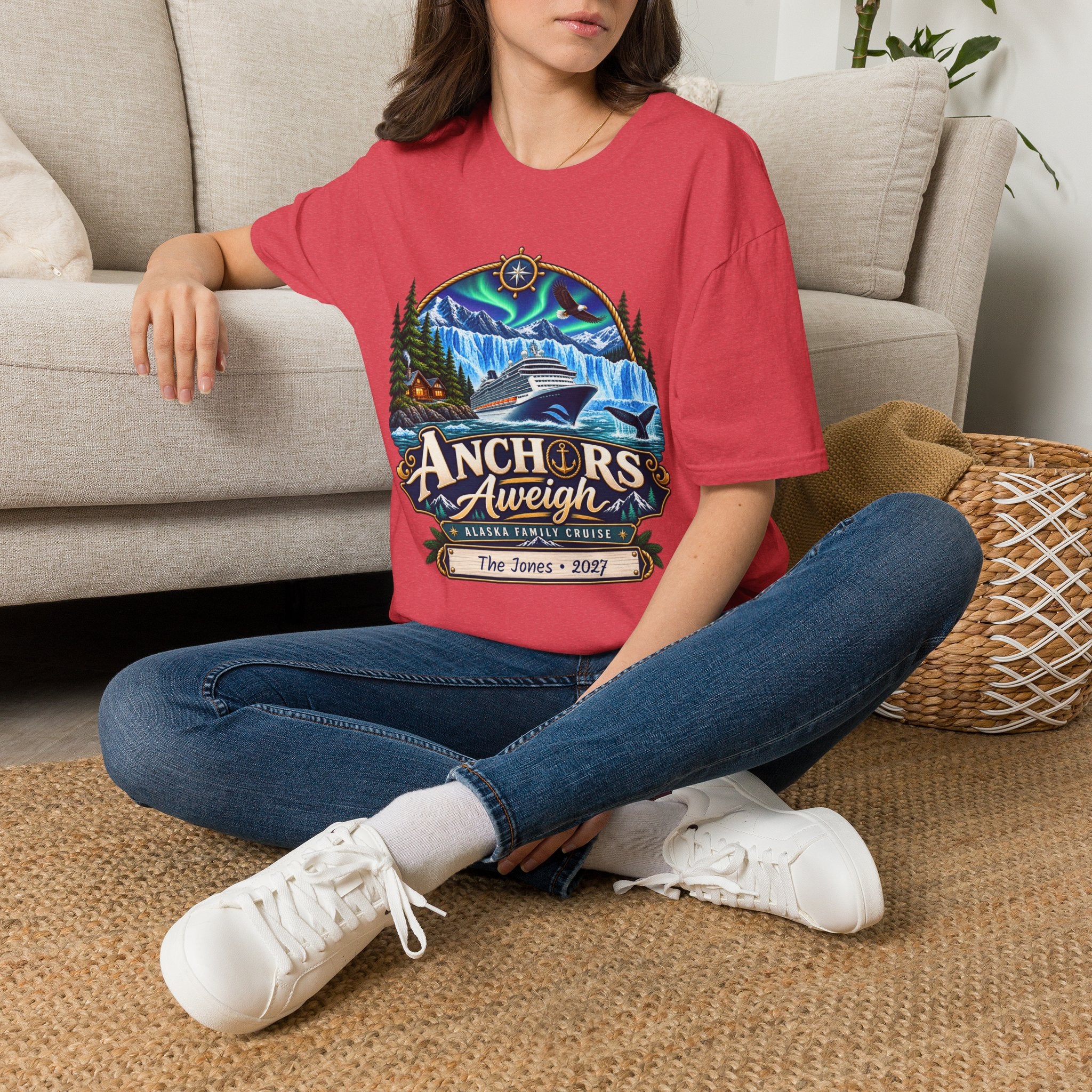 Custom Anchors Aweigh Alaska Cruise Tee