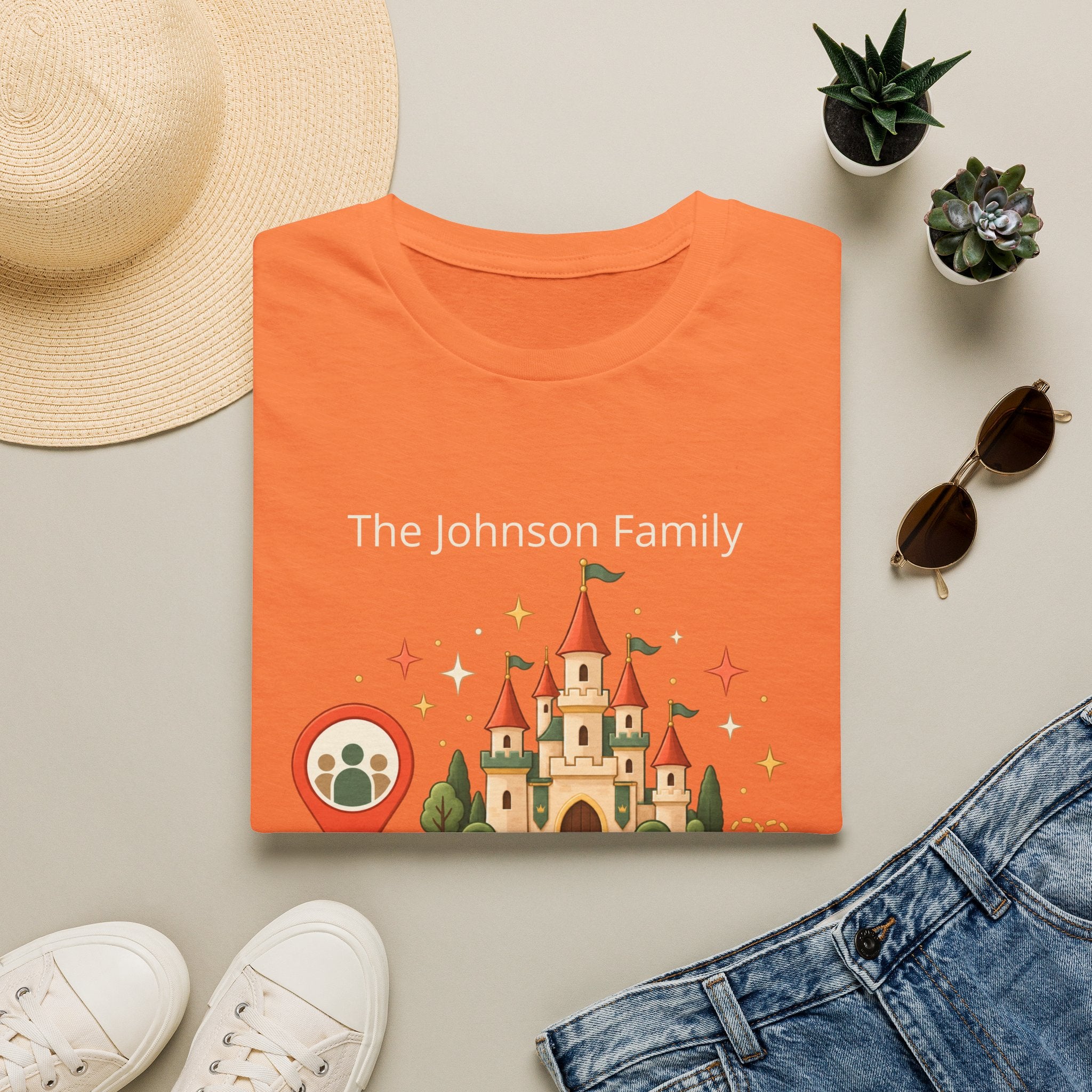 Custom Fairytale Adventure Tee (coral)
