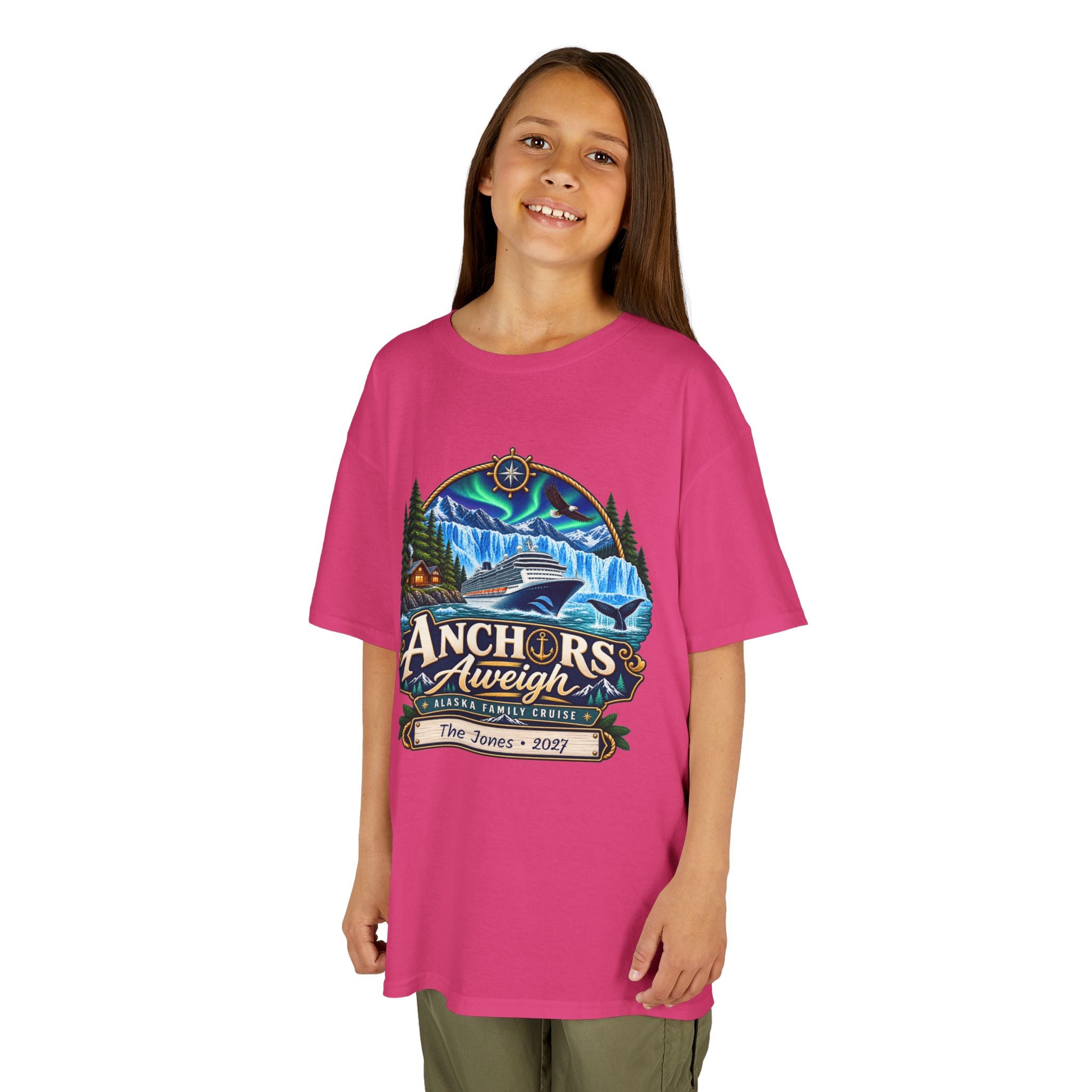 Anchors Aweigh Alaska Kids Cruise Tee