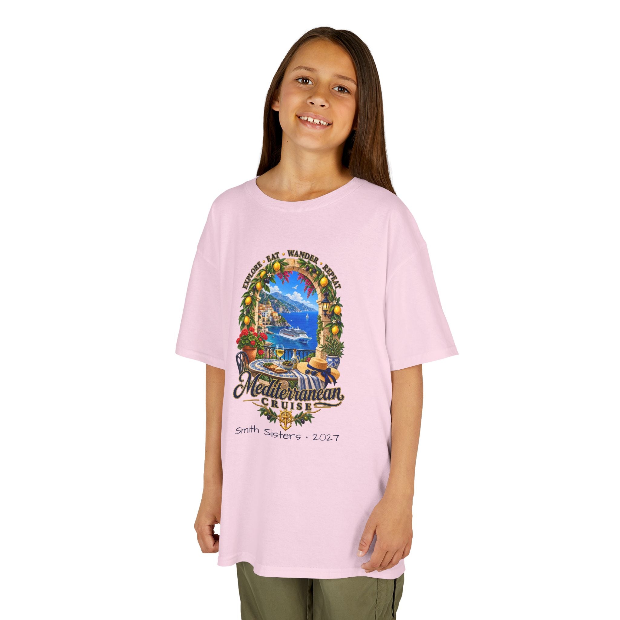 Mediterranean Cruise Explore Kids Tee