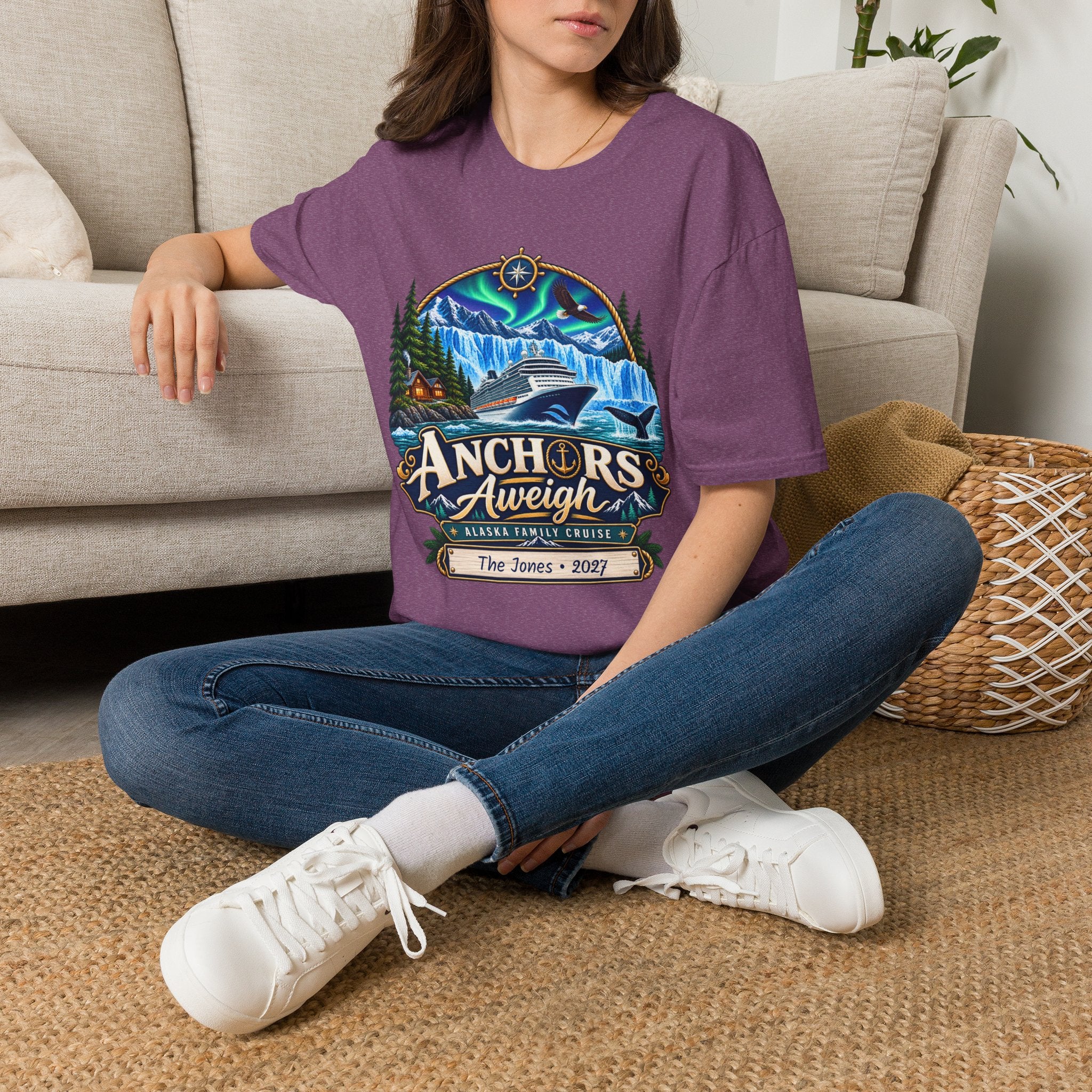 Custom Anchors Aweigh Alaska Cruise Tee