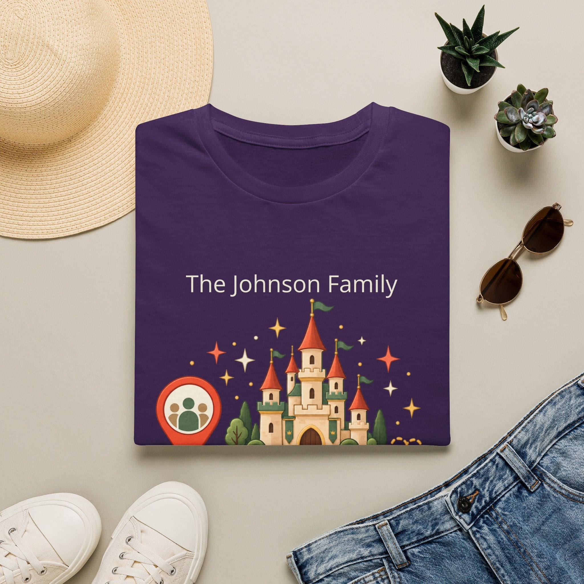 Custom Fairytale Adventure Tee (coral)