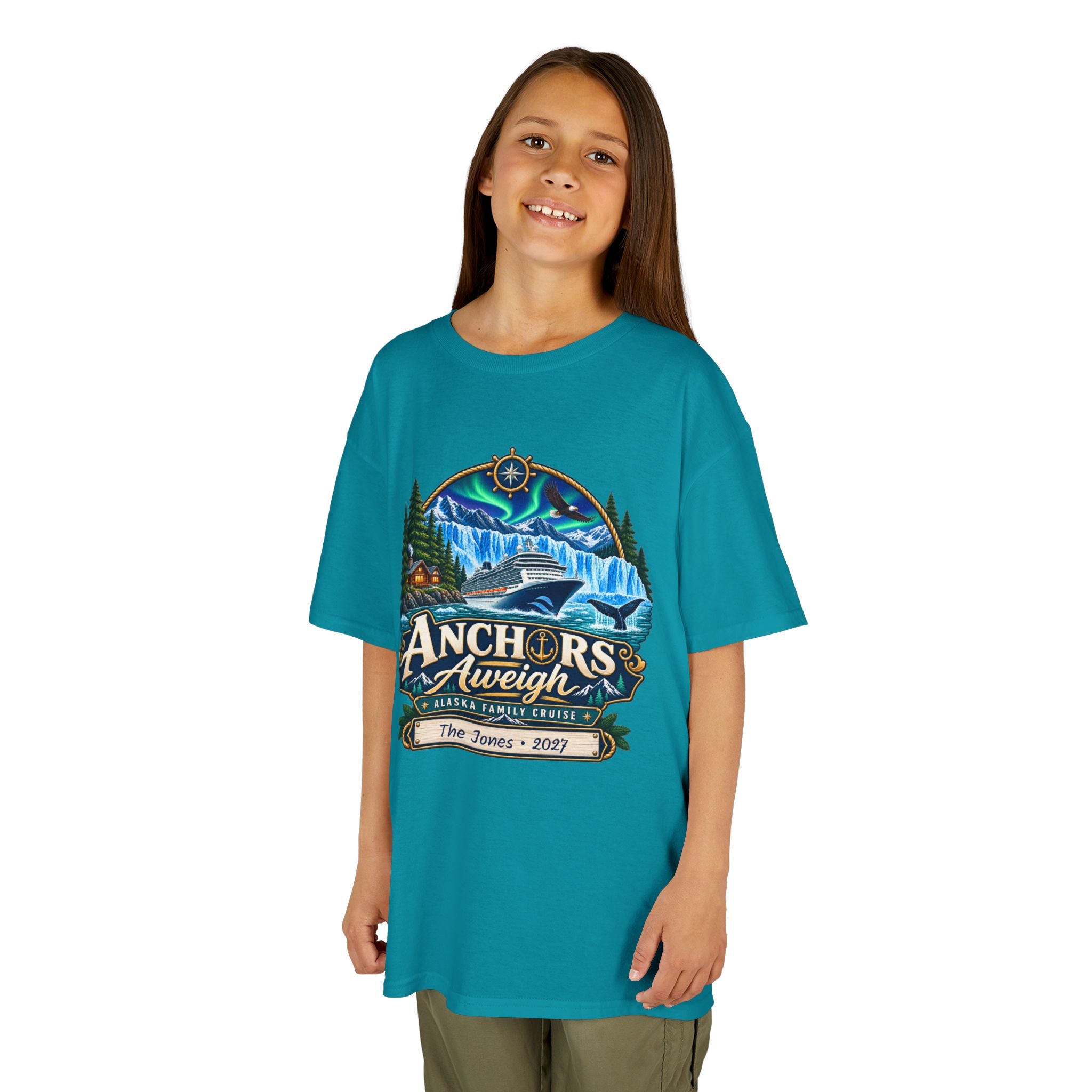 Anchors Aweigh Alaska Kids Cruise Tee