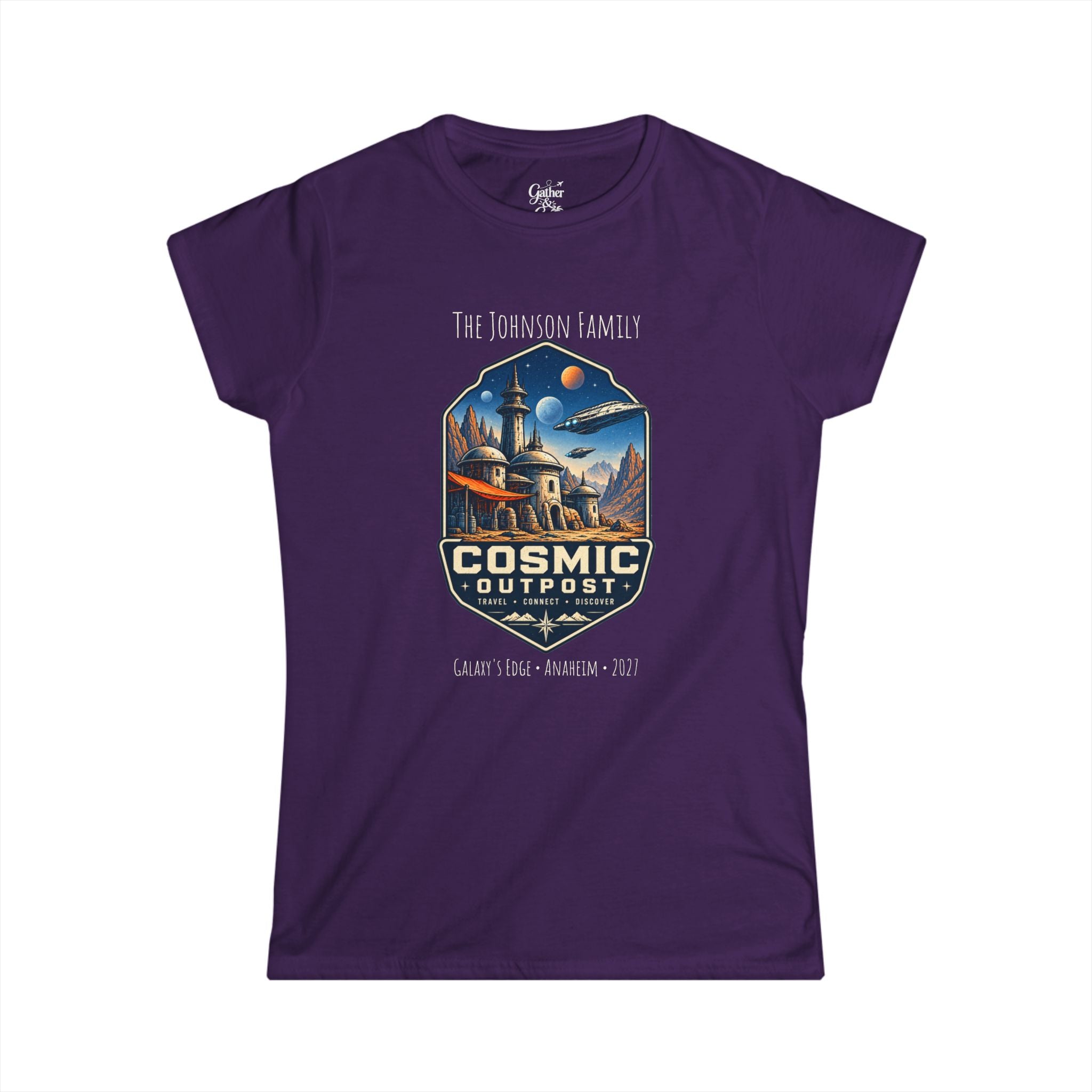 Cosmic Outpost Space Adventure Park Ladies Tee