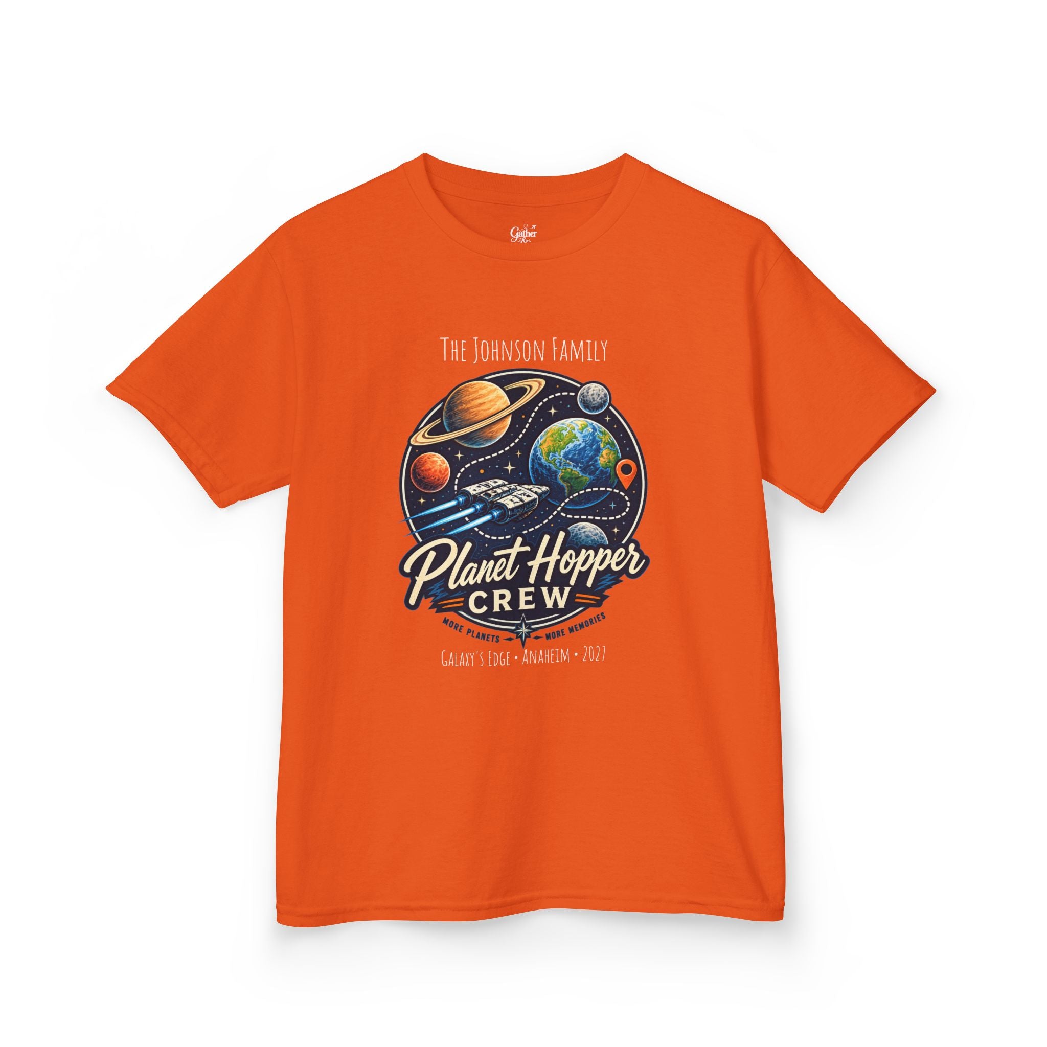 Planet Hopper Crew Space Adventure Park Kids Tee