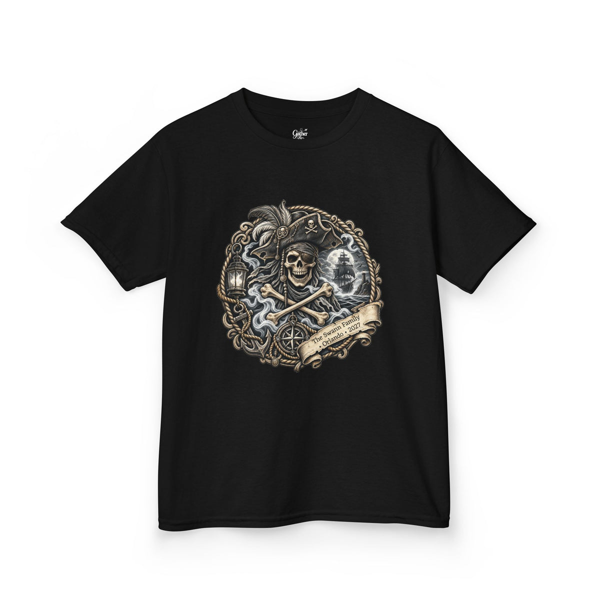 Ghostly Pirate Swann - Kids Tee