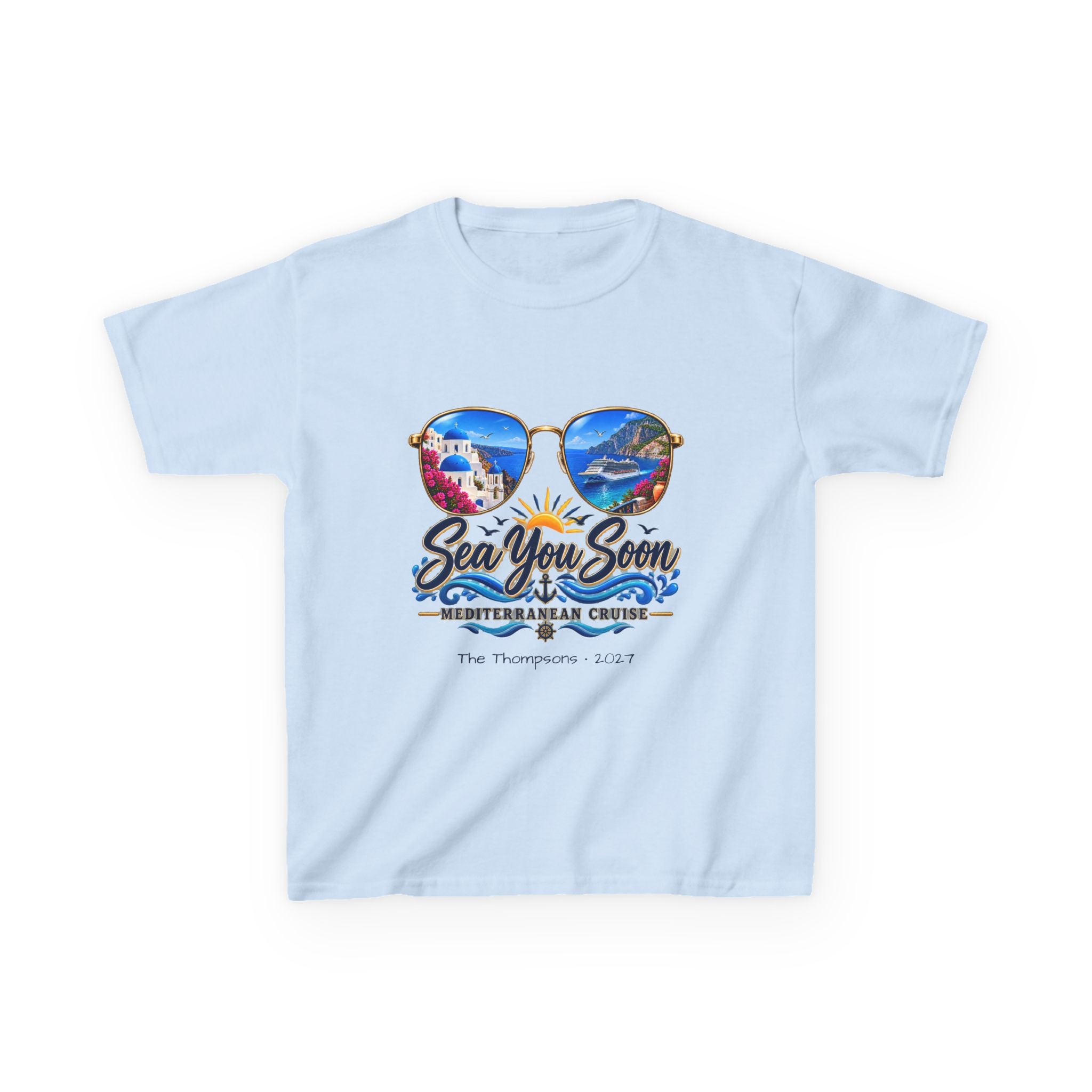 Mediterranean Cruise Sea You Soon Kids Tee