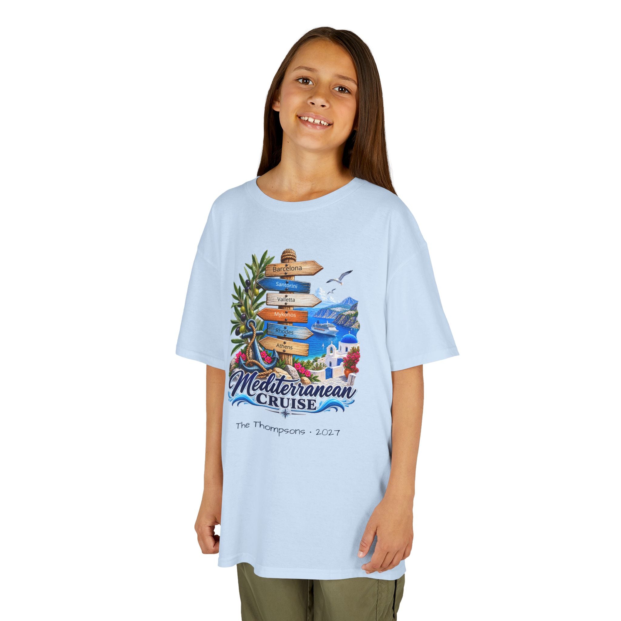 Mediterranean Cruise Ports of Call Kids Tee