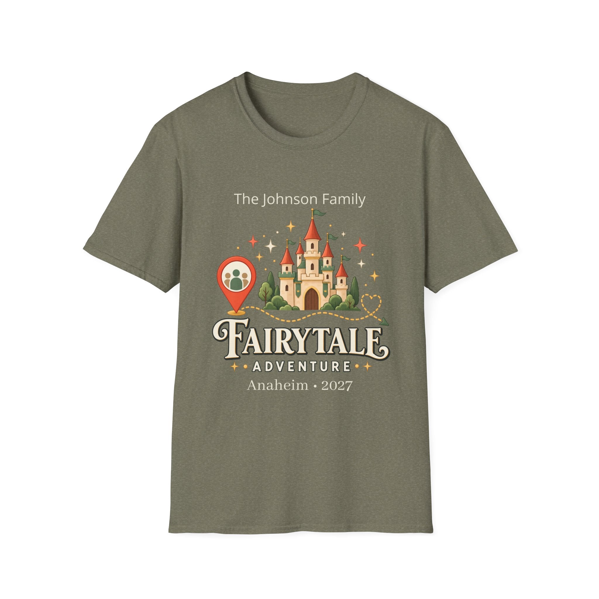 Custom Fairytale Adventure Tee (coral)