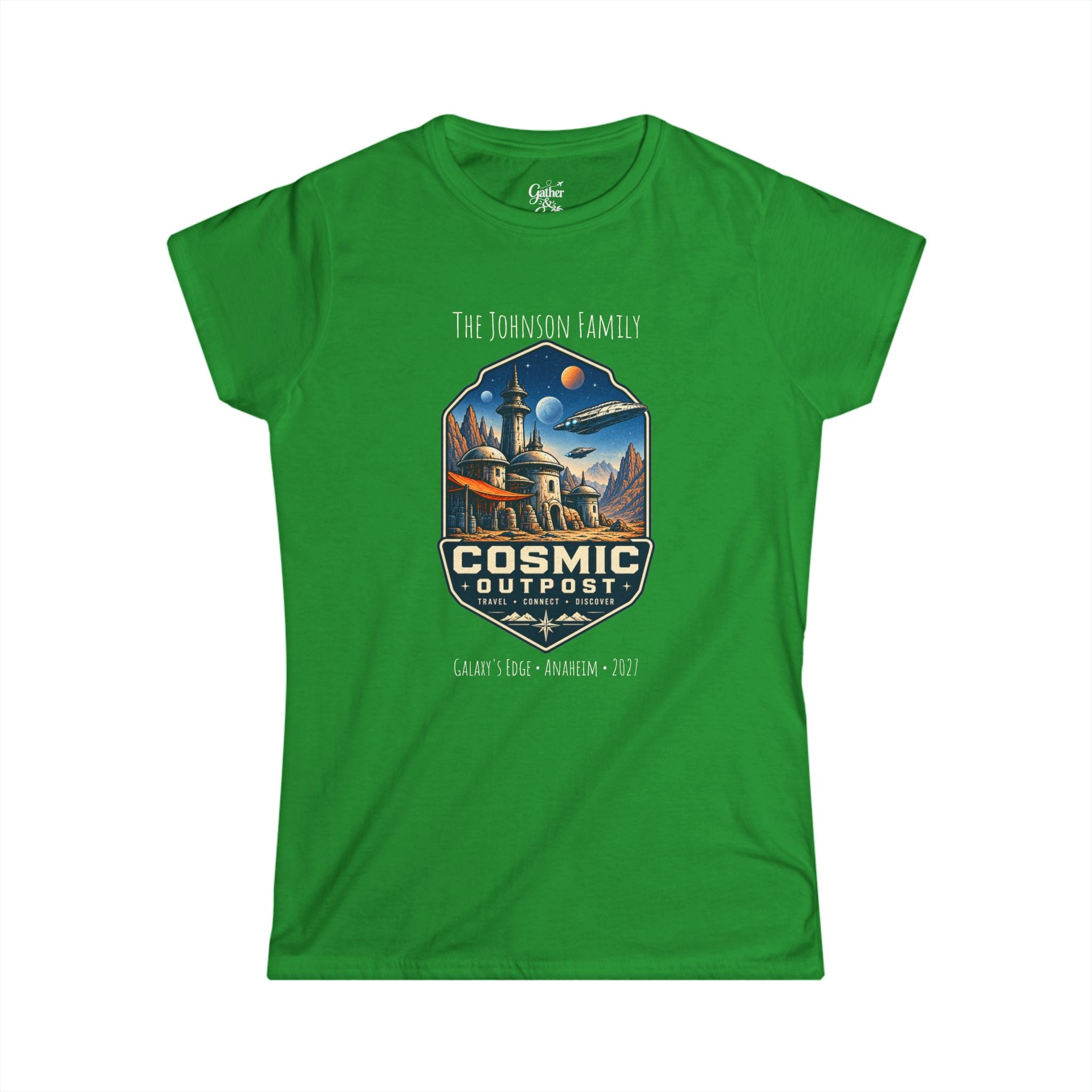 Cosmic Outpost Space Adventure Park Ladies Tee