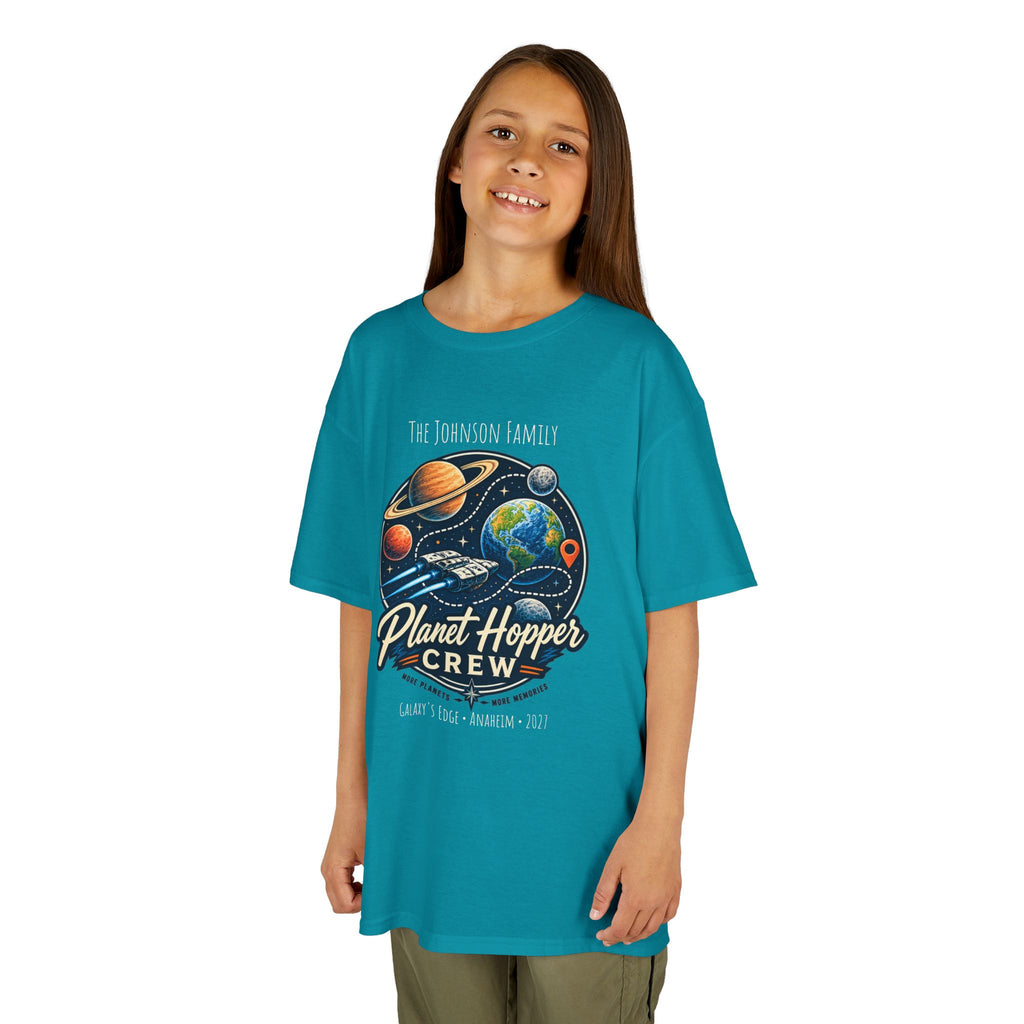 Planet Hopper Crew Space Adventure Park Kids Tee