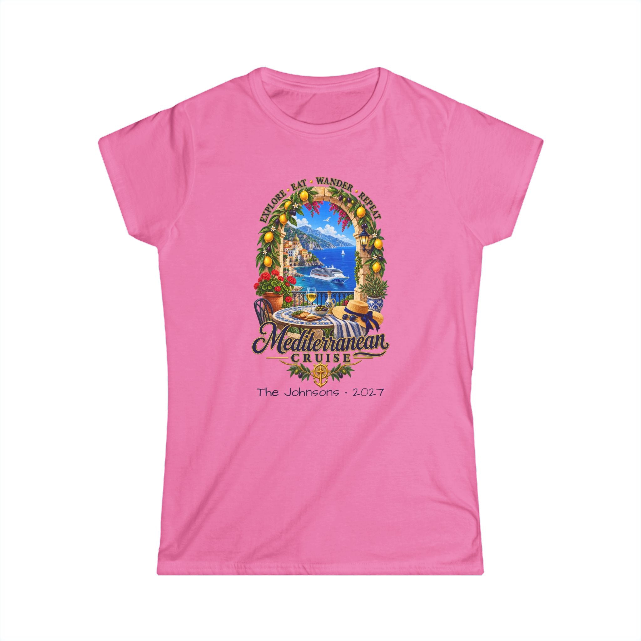 Mediterranean Cruise Explore Ladies Tee