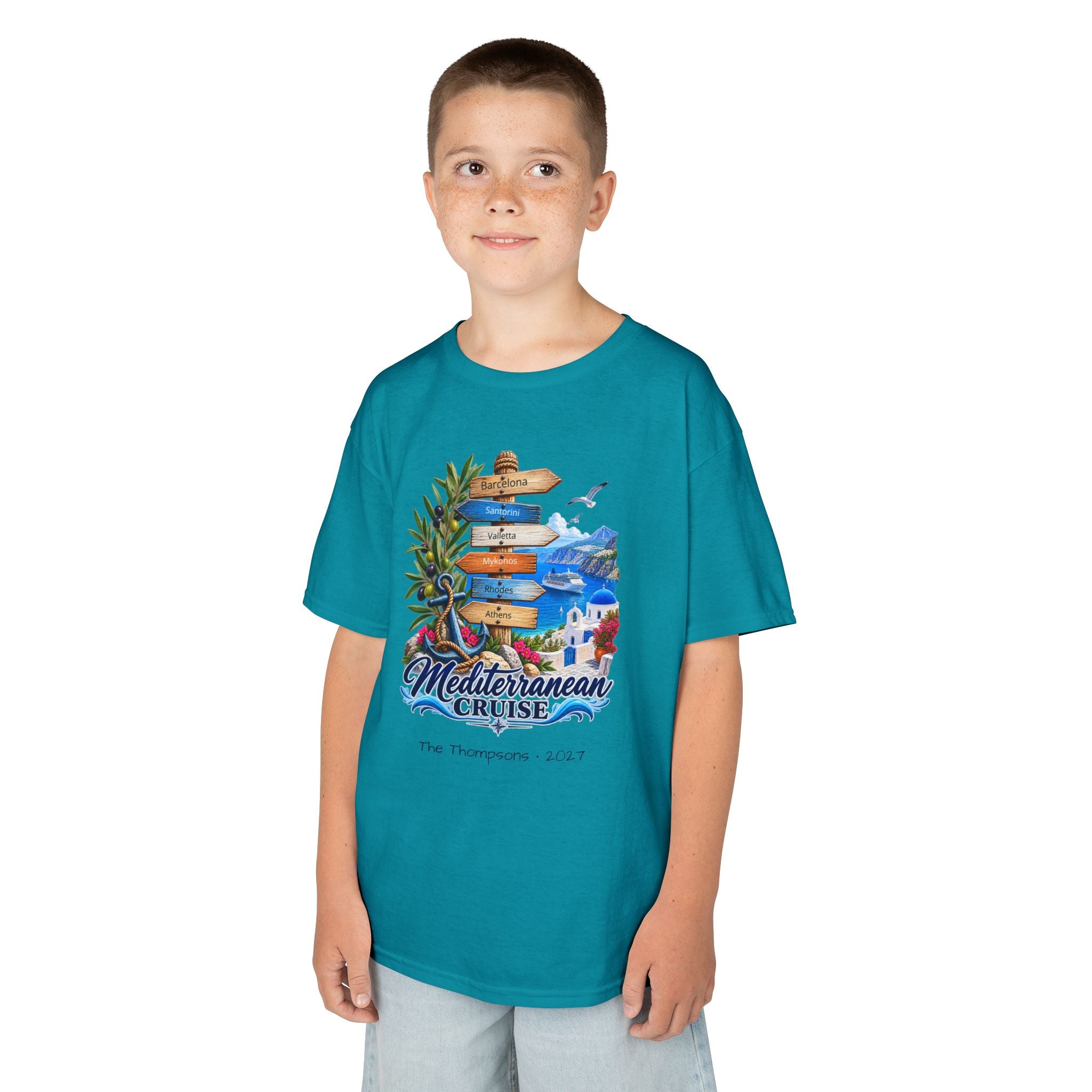 Mediterranean Cruise Ports of Call Kids Tee