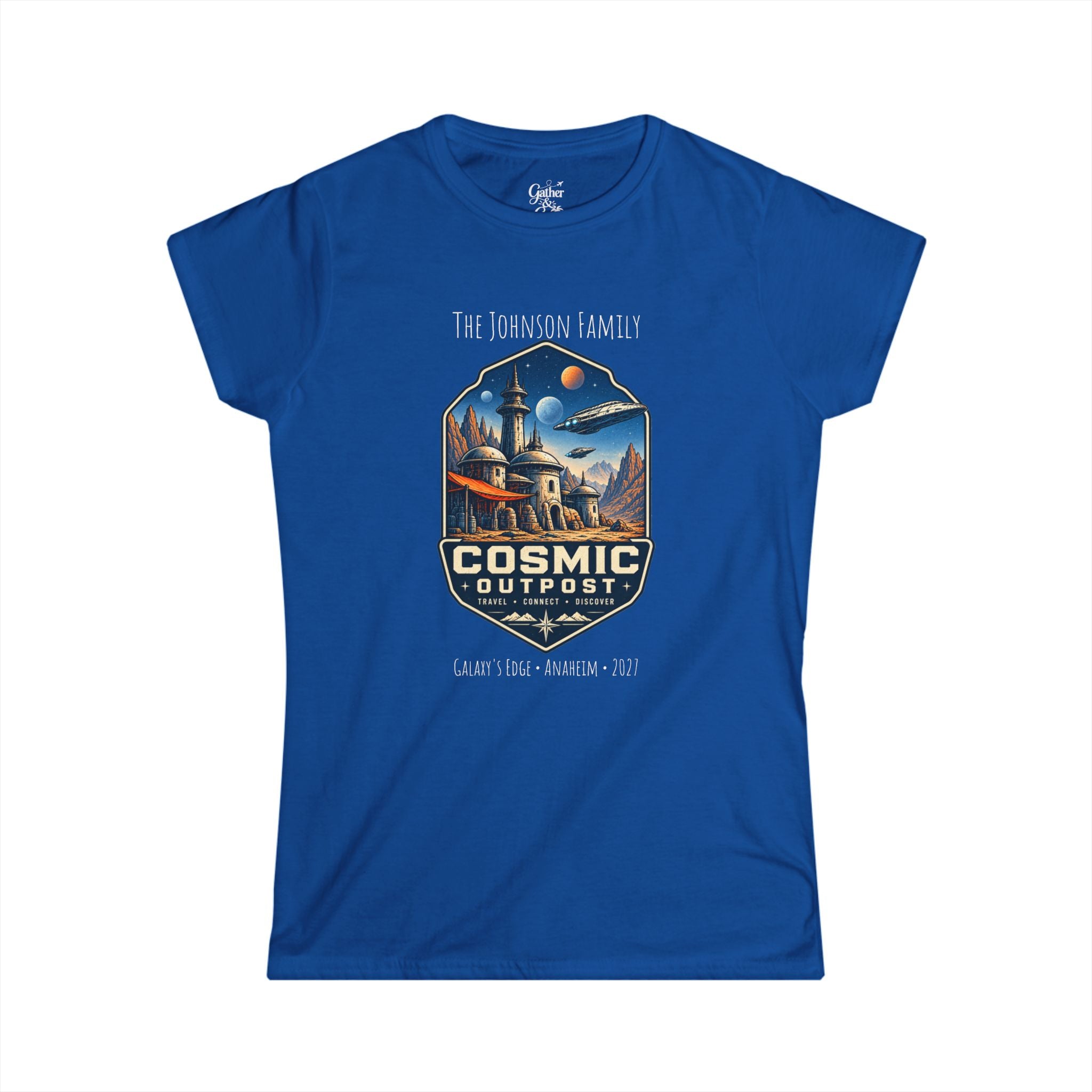 Cosmic Outpost Space Adventure Park Ladies Tee