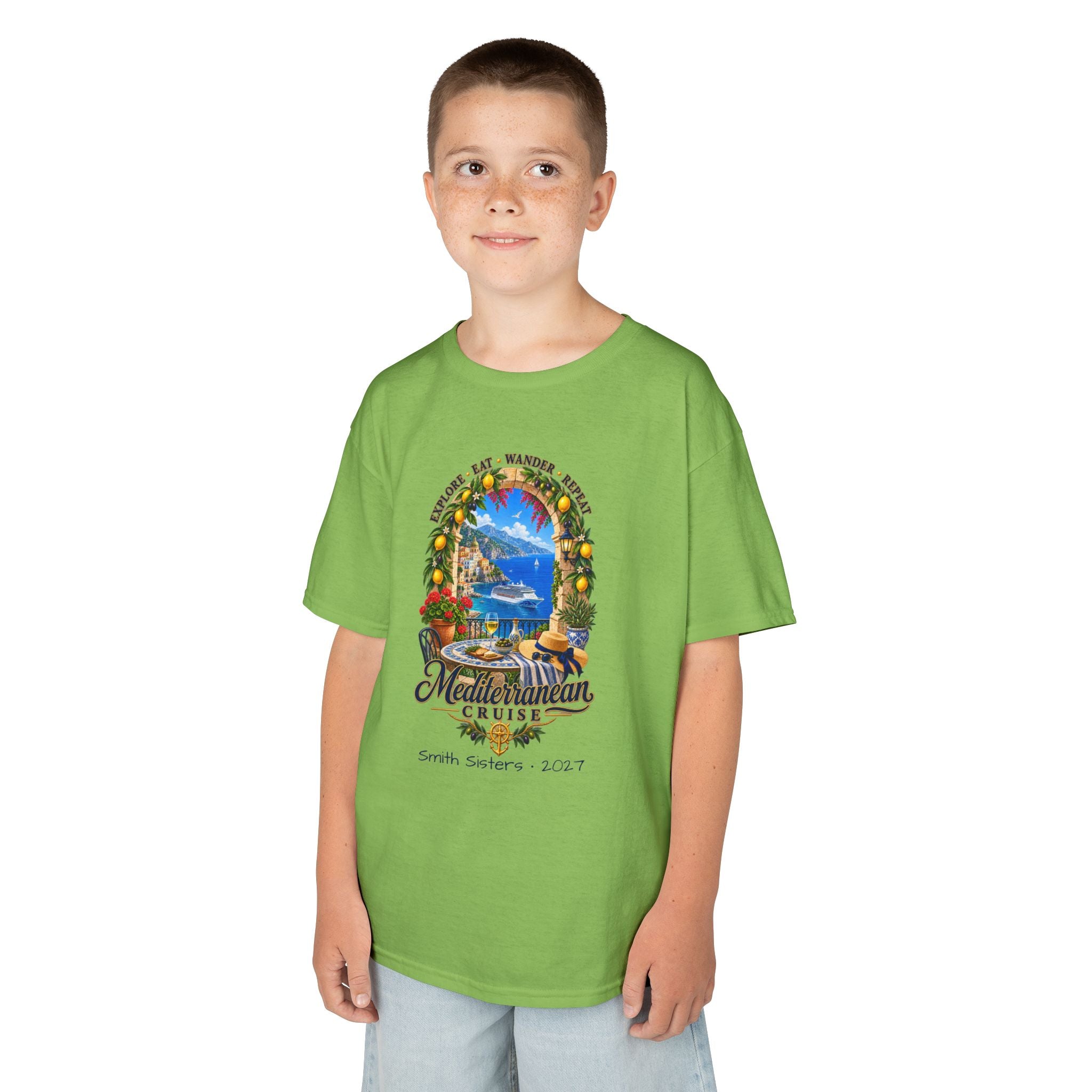 Mediterranean Cruise Explore Kids Tee