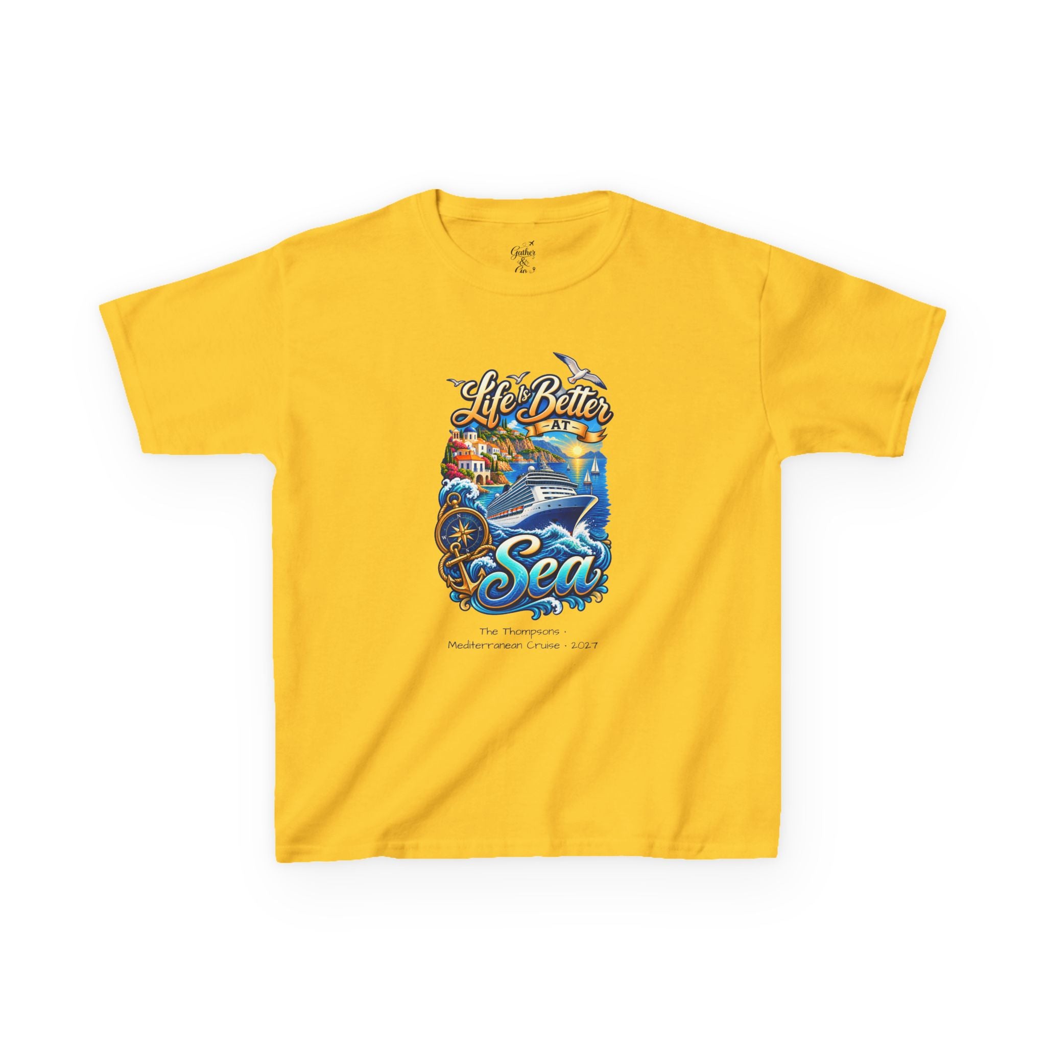 Mediterranean Cruise Life is Better at Sea Kids Tee