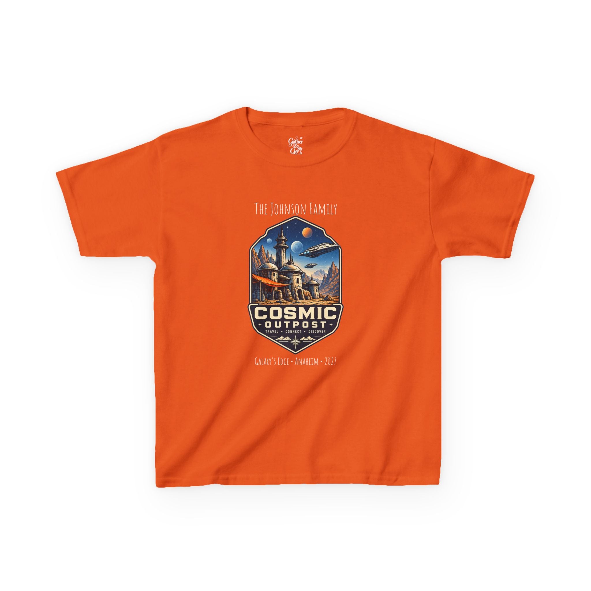 Cosmic Outpost Space Adventure Park Kids Tee