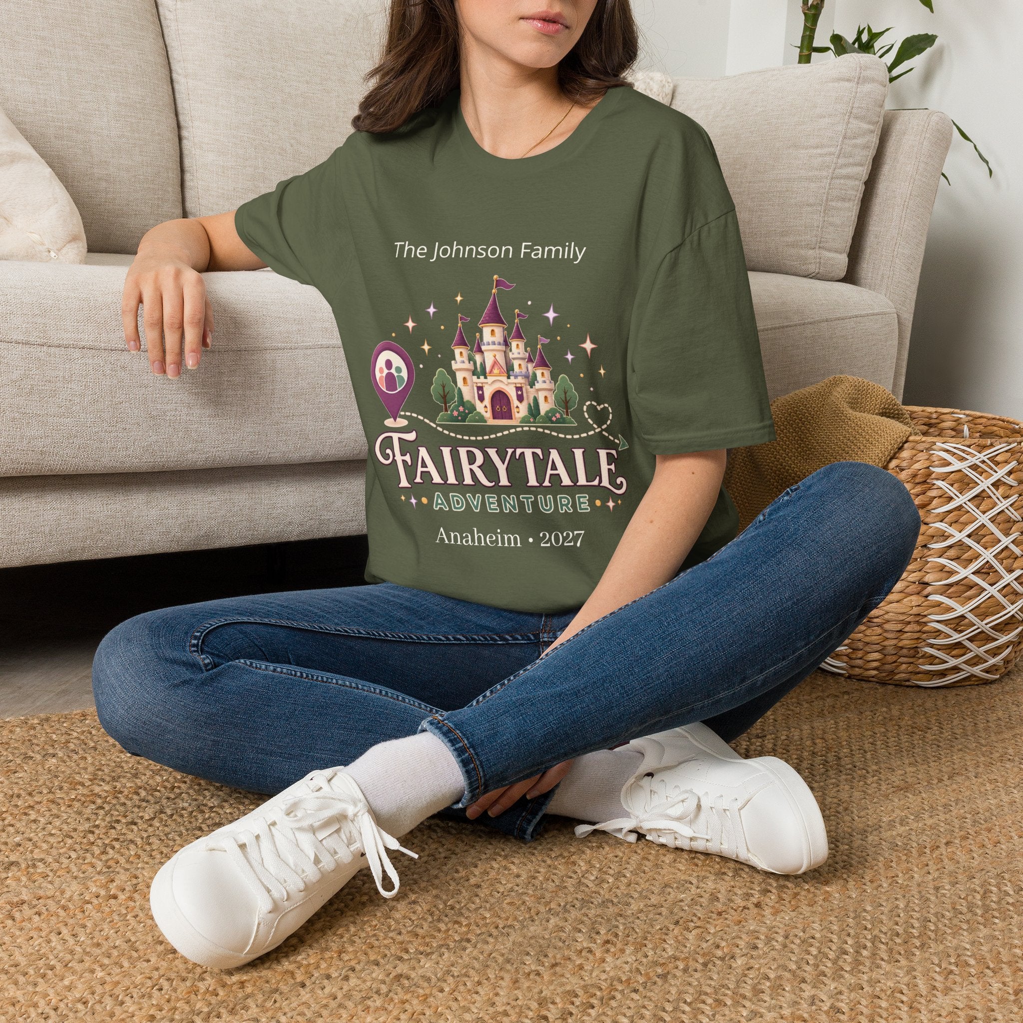 Custom Fairytale Adventure Tee (purple)