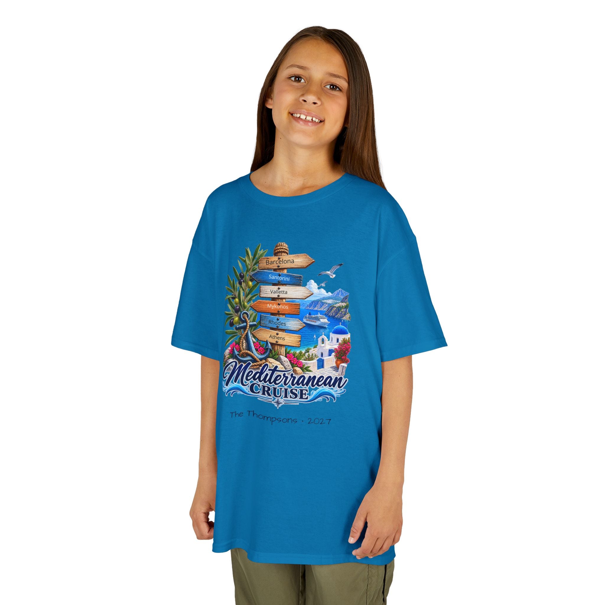 Mediterranean Cruise Ports of Call Kids Tee