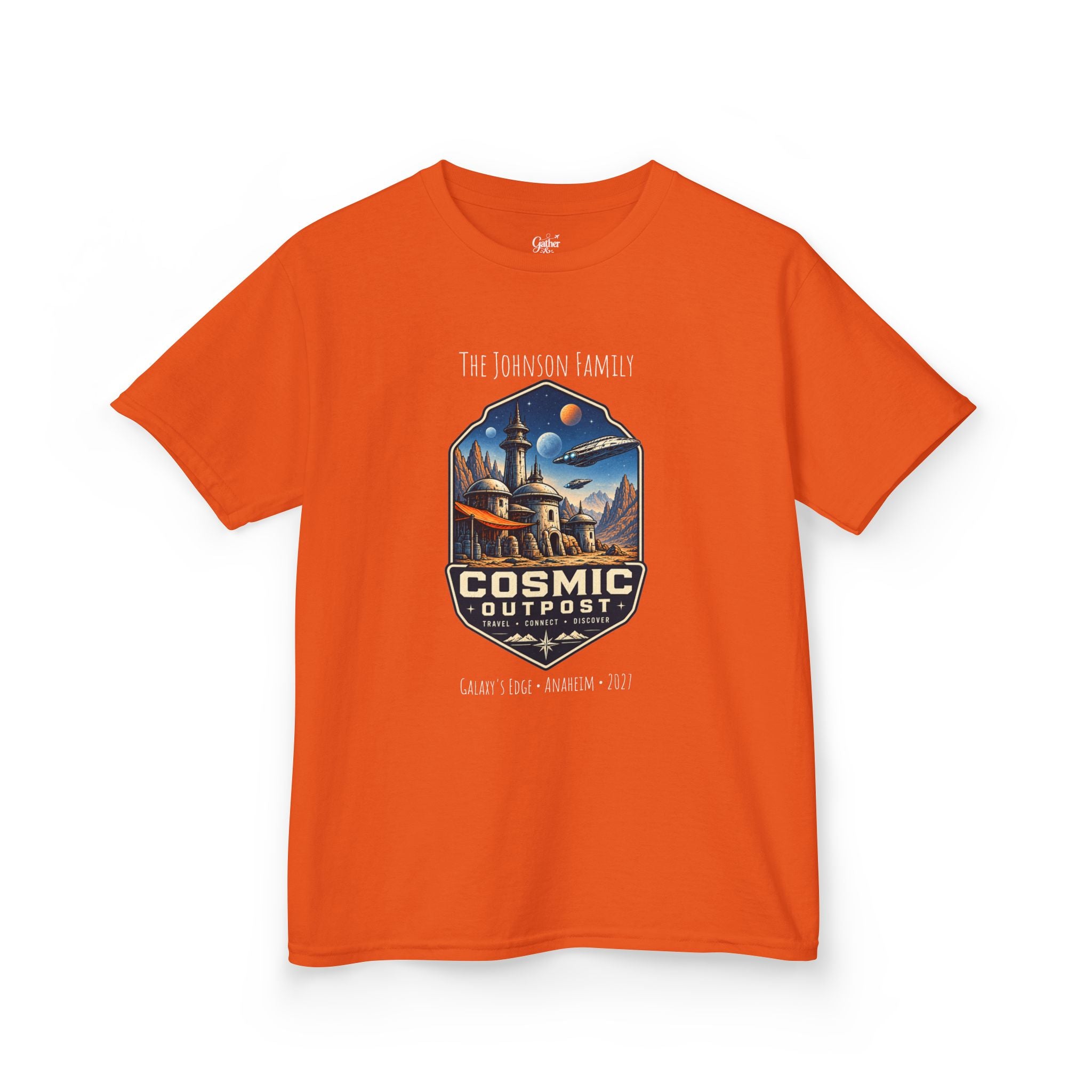 Cosmic Outpost Space Adventure Park Kids Tee