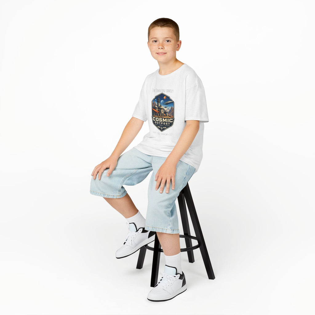 Cosmic Outpost Space Adventure Park Kids Tee