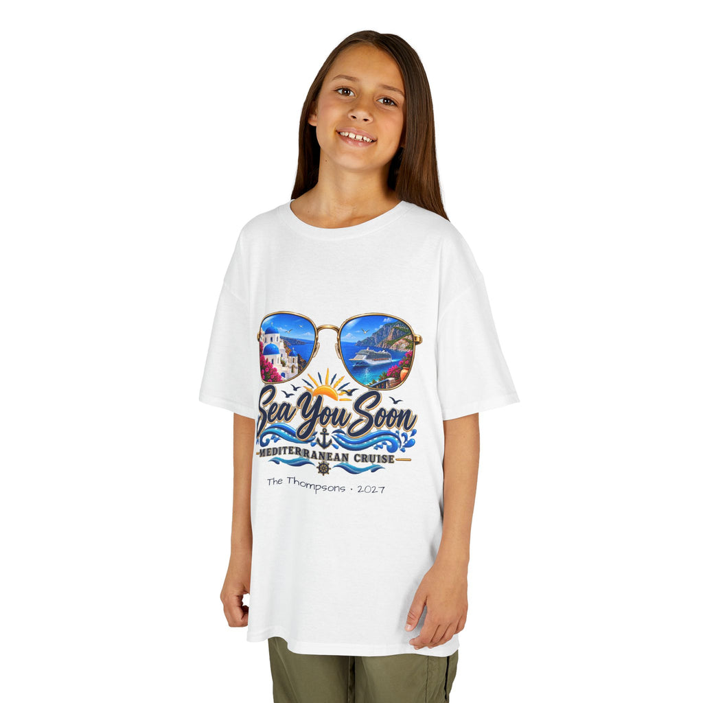 Mediterranean Cruise Sea You Soon Kids Tee