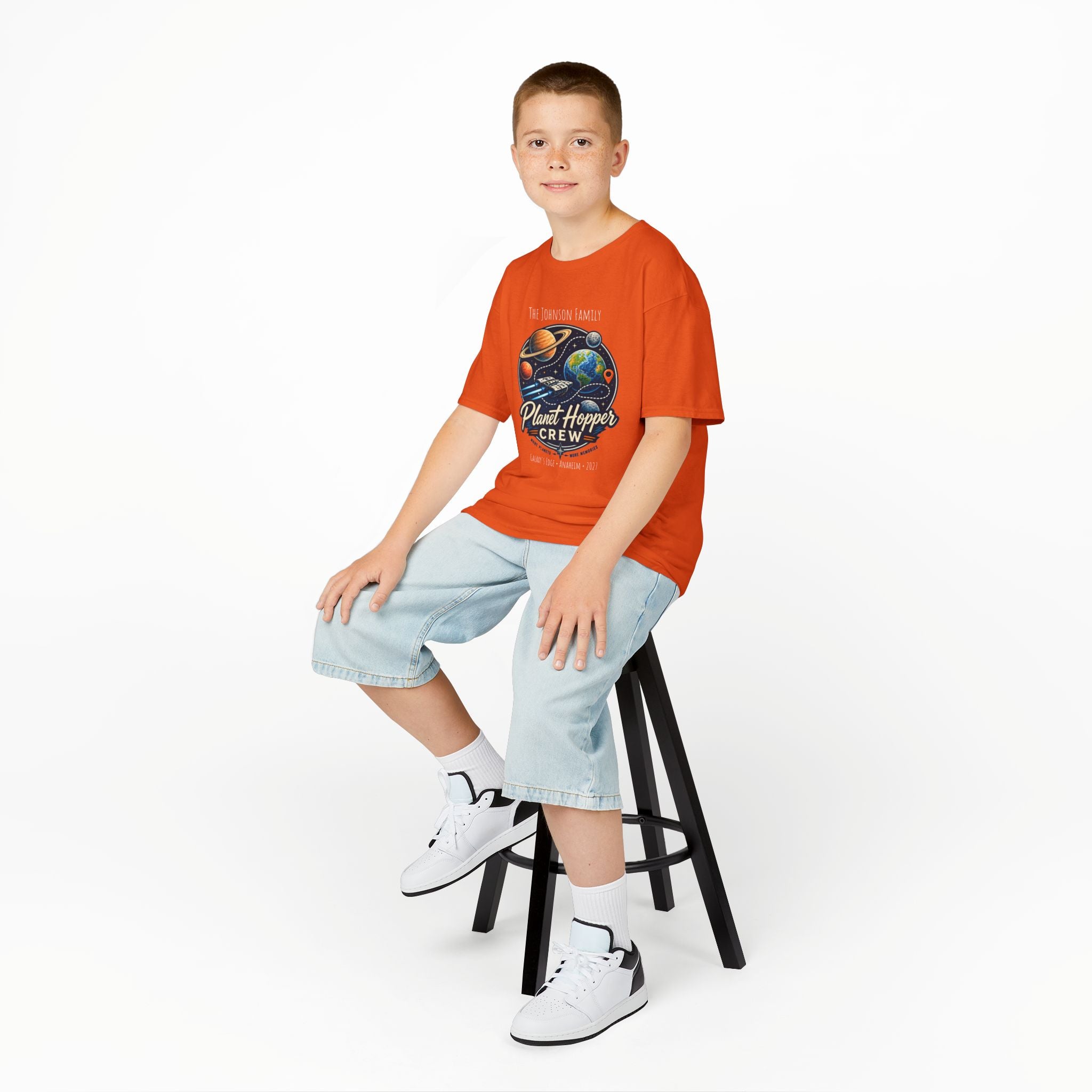 Planet Hopper Crew Space Adventure Park Kids Tee