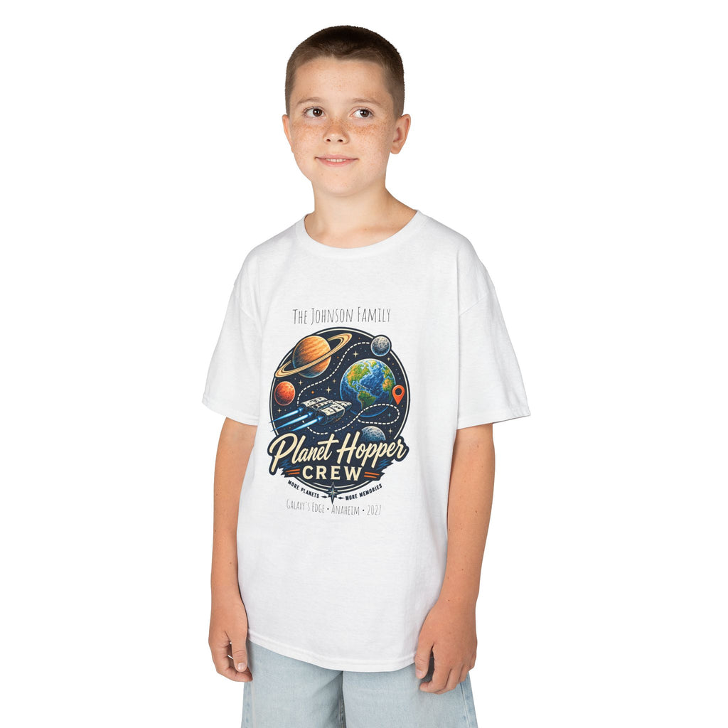 Planet Hopper Crew Space Adventure Park Kids Tee