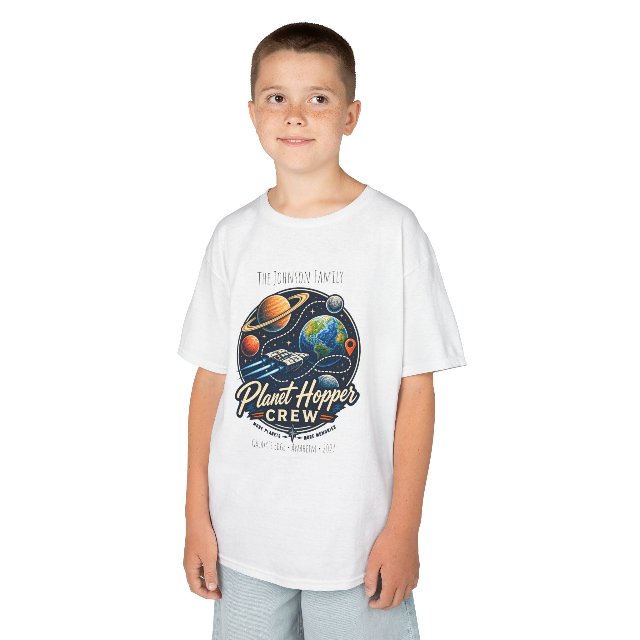 Planet Hopper Crew Space Adventure Park Kids Tee