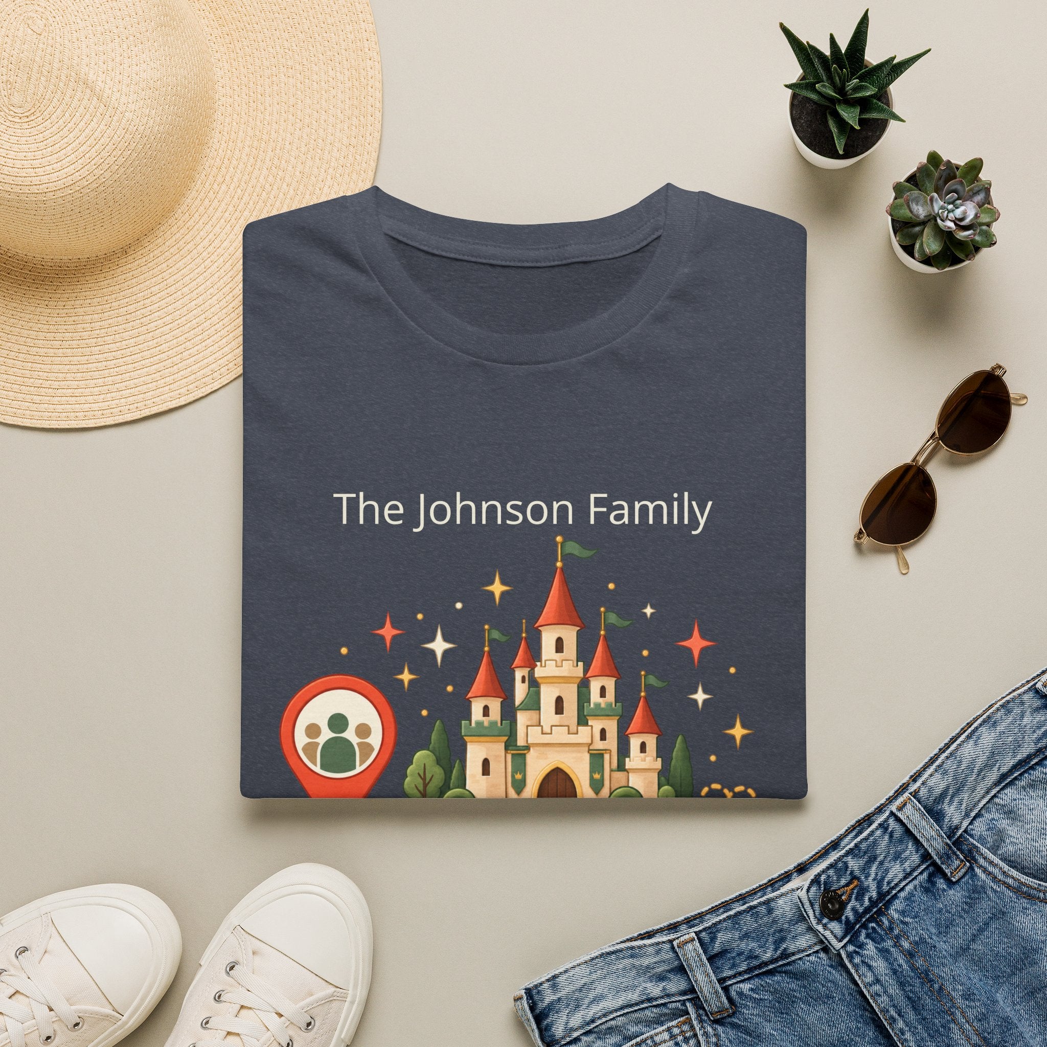 Custom Fairytale Adventure Tee (coral)