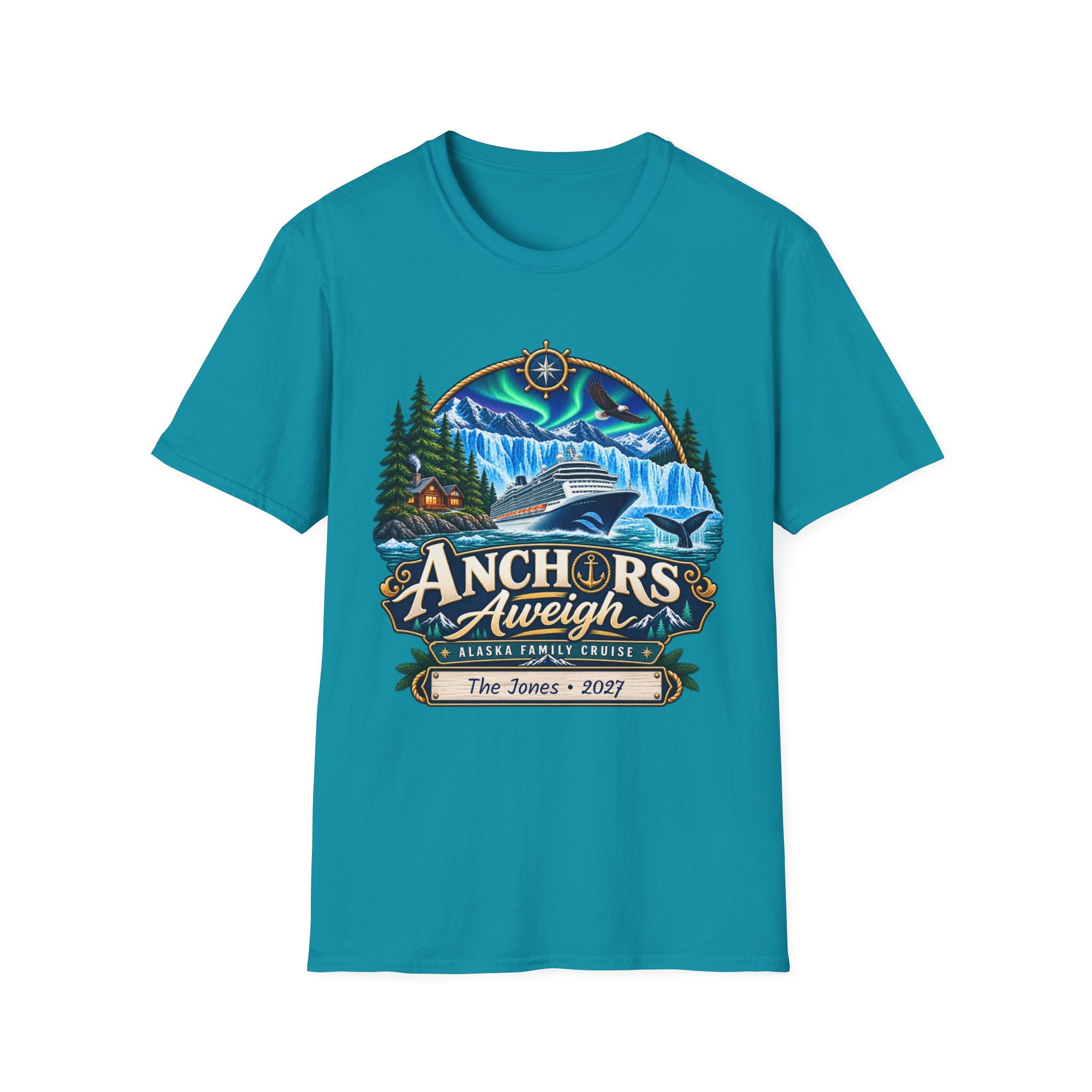 Custom Anchors Aweigh Alaska Cruise Tee