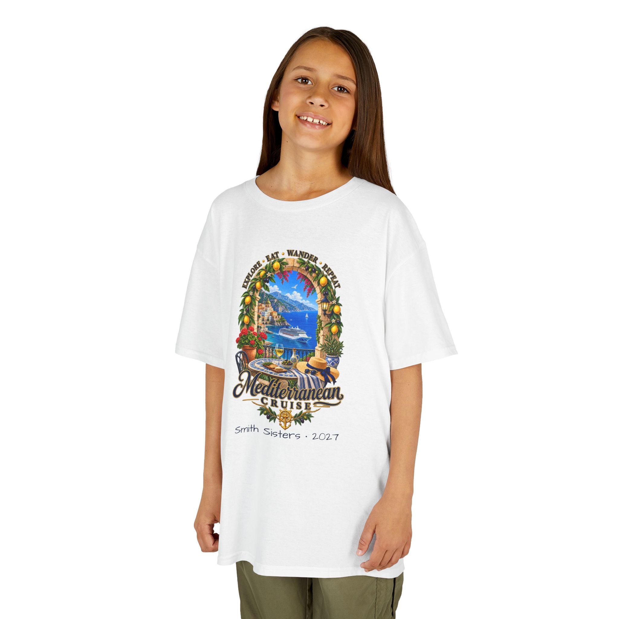 Mediterranean Cruise Explore Kids Tee