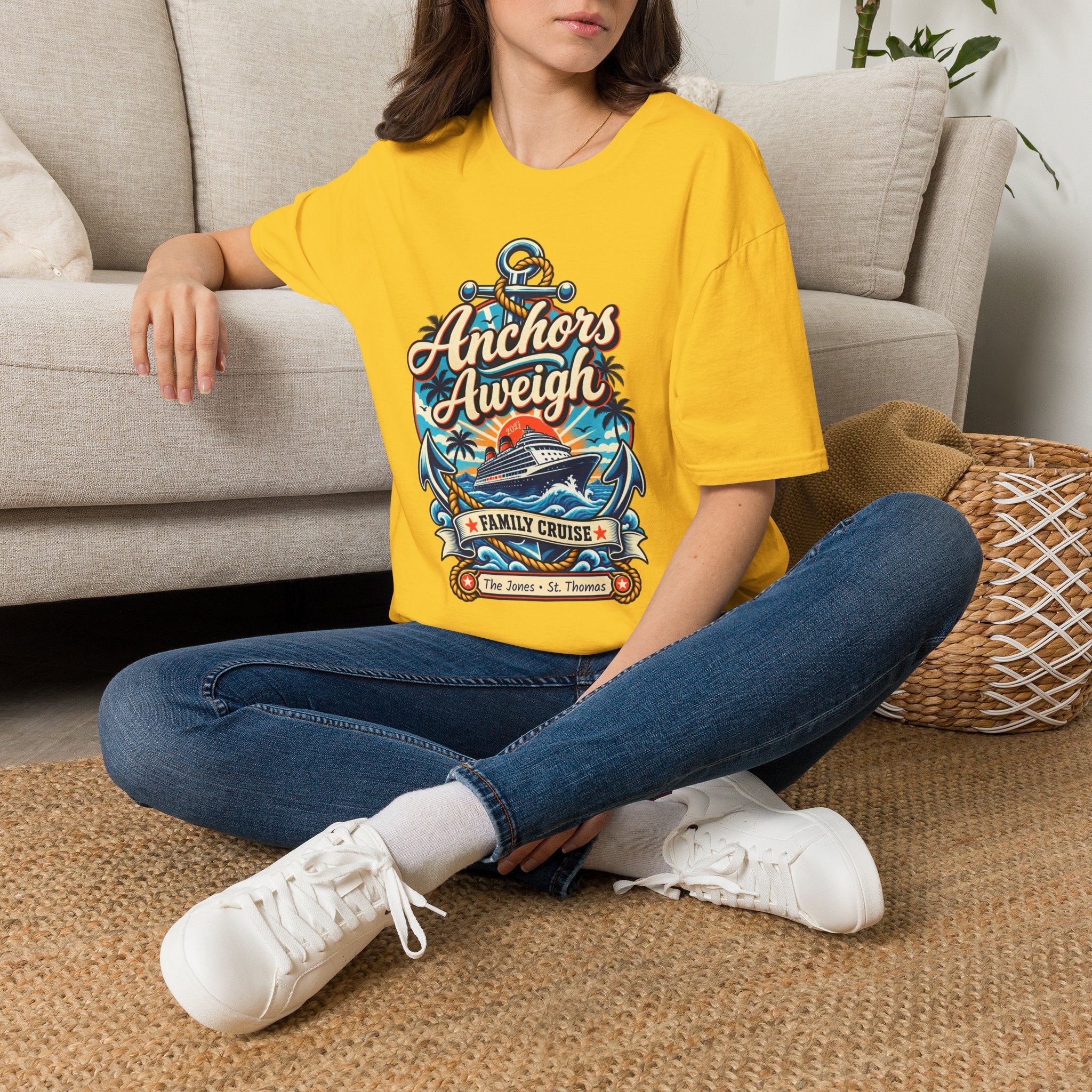 Custom Anchors Aweigh Cruise Tee