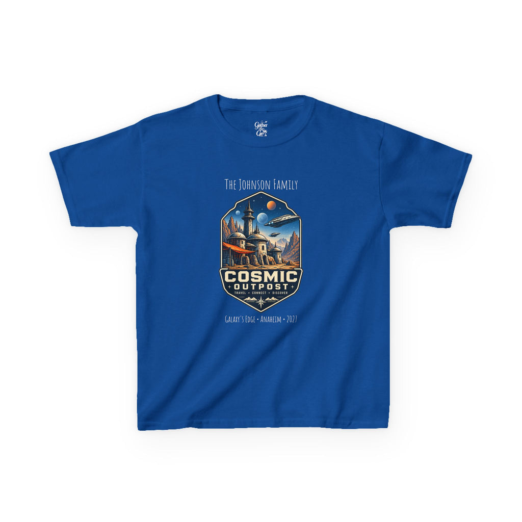 Cosmic Outpost Space Adventure Park Kids Tee
