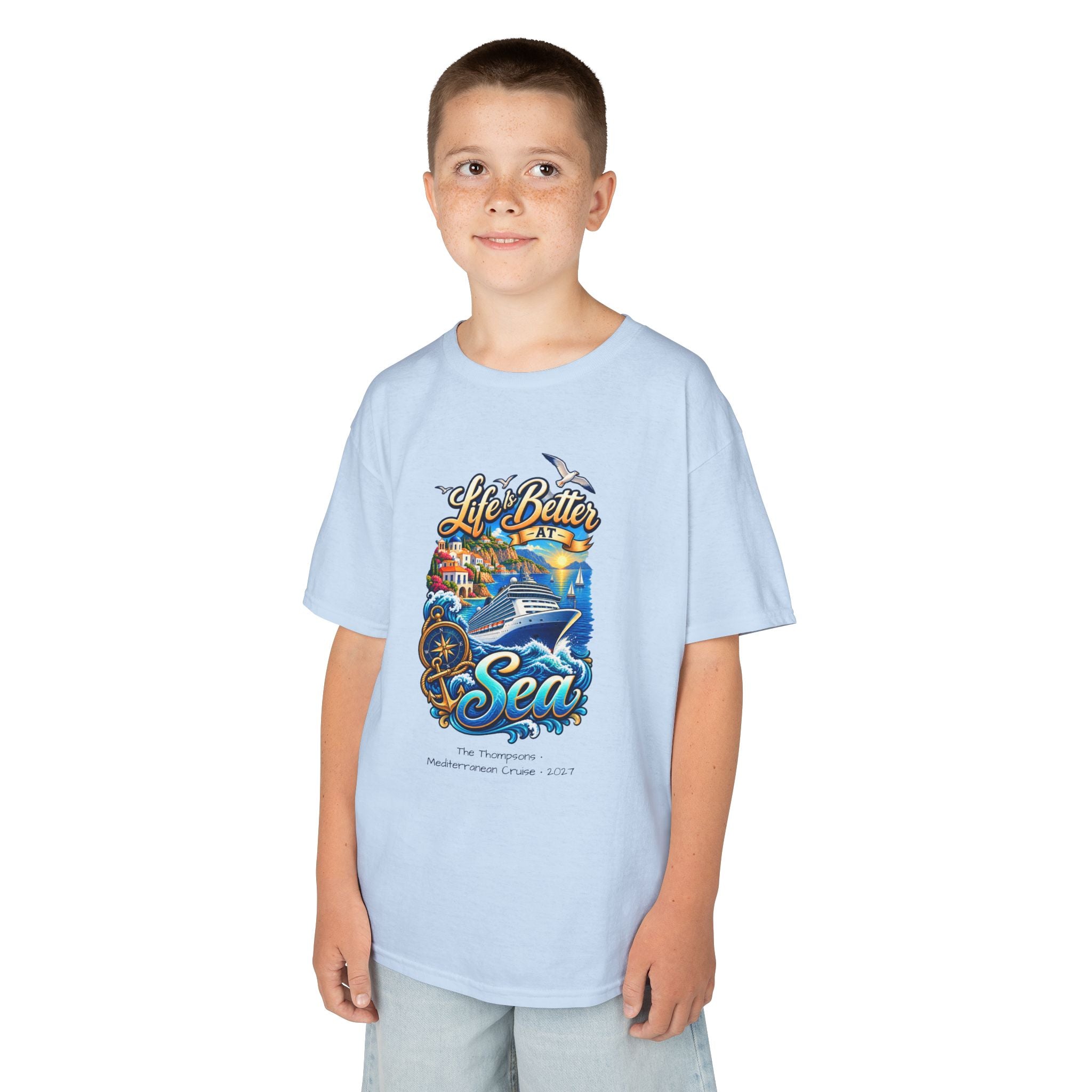 Mediterranean Cruise Life is Better at Sea Kids Tee