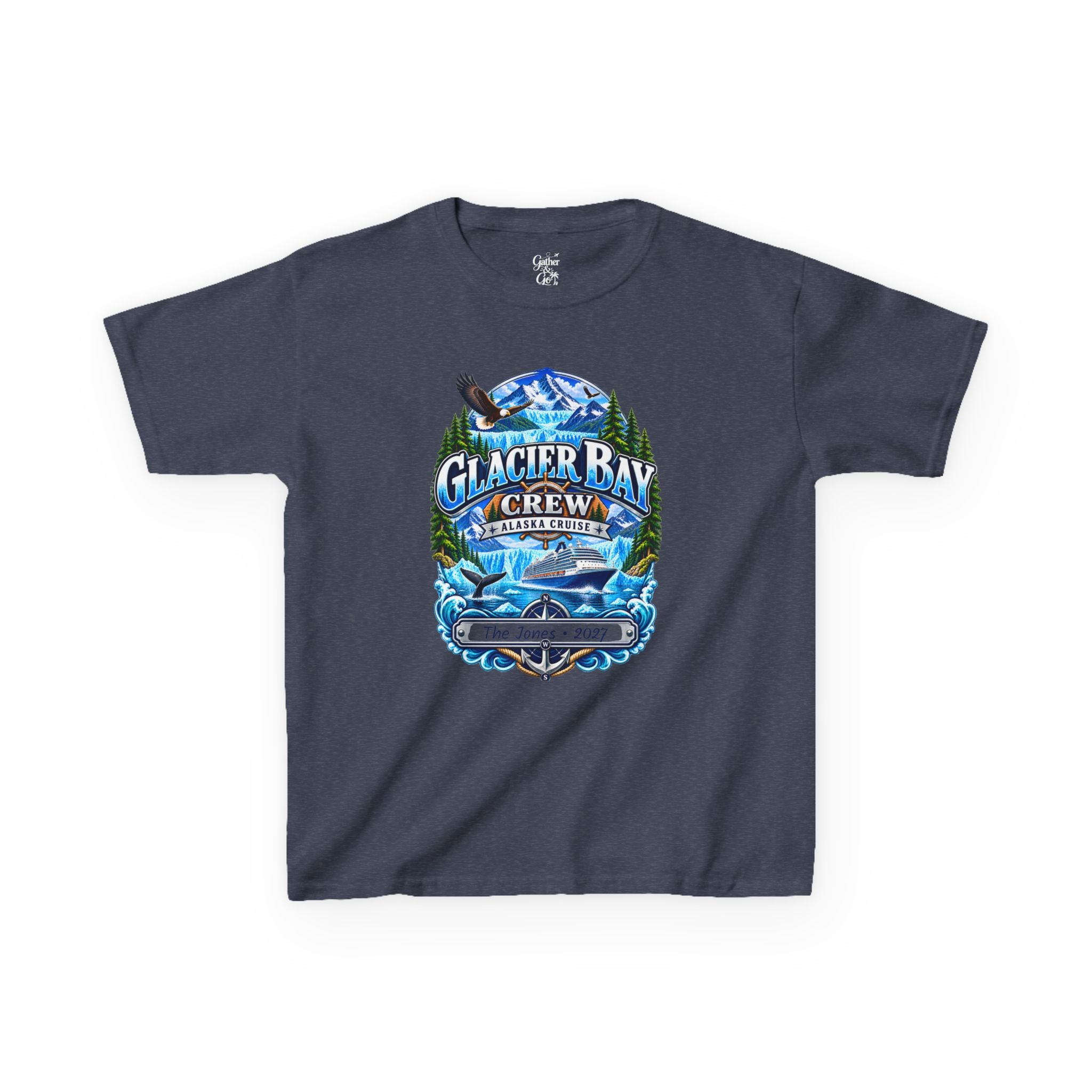 Glacier Bay Alaska Kids Cruise Tee