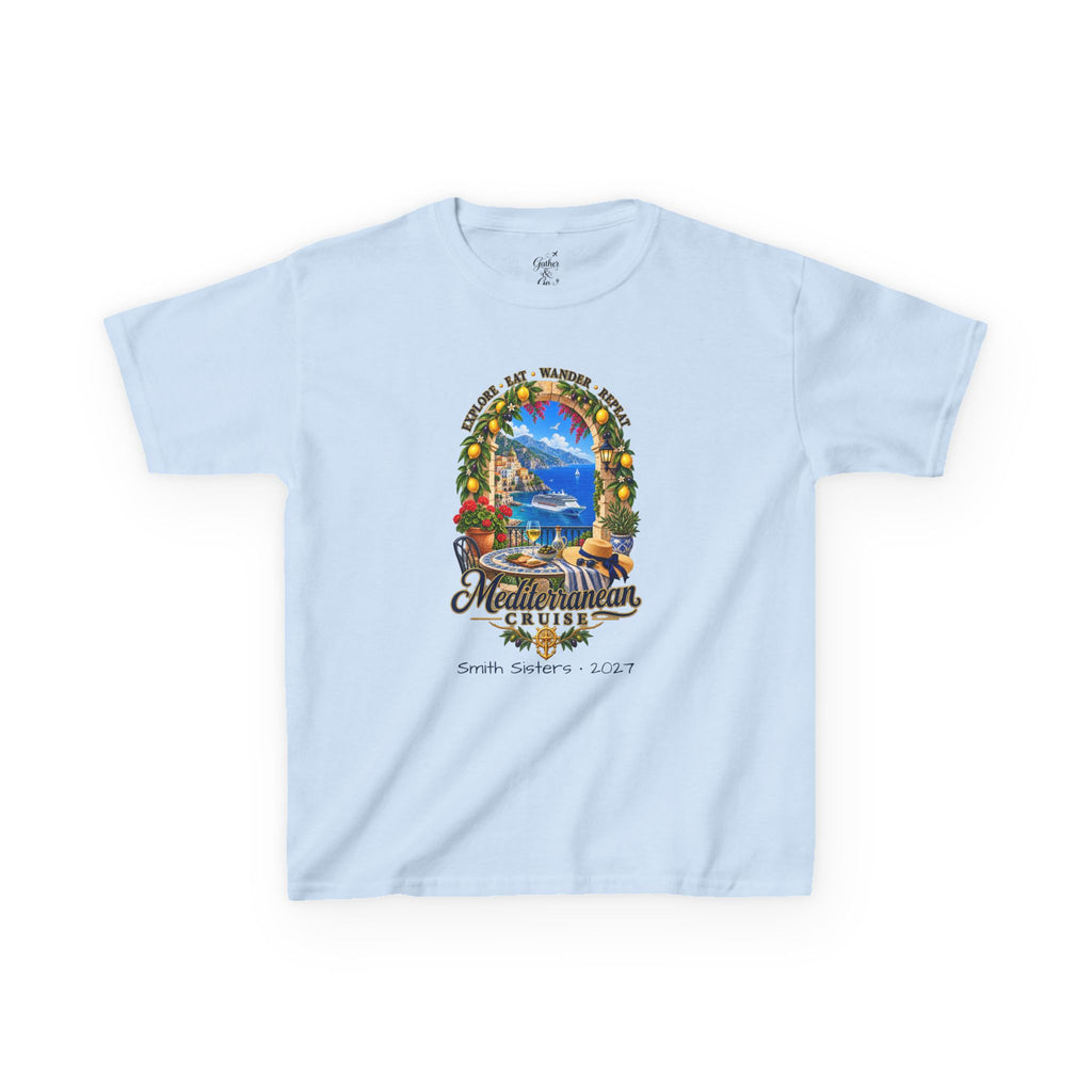 Mediterranean Cruise Explore Kids Tee