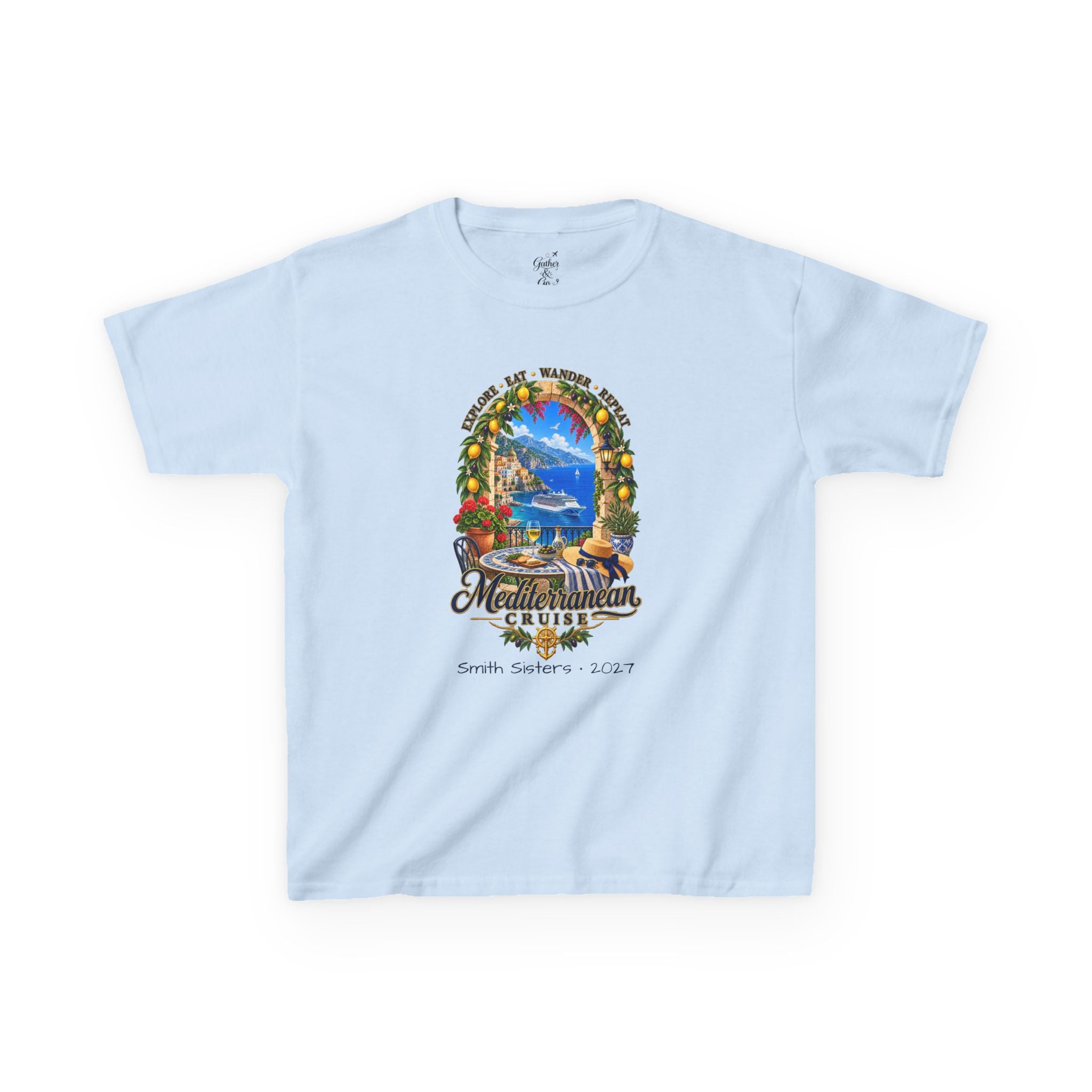 Mediterranean Cruise Explore Kids Tee
