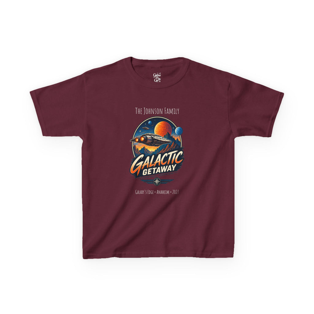 Galactic Getaway Space Adventure Park Kids Tee