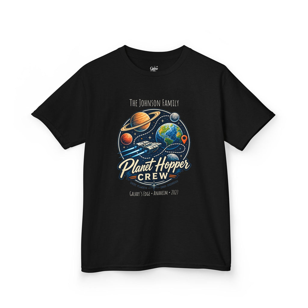 Planet Hopper Crew Space Adventure Park Kids Tee