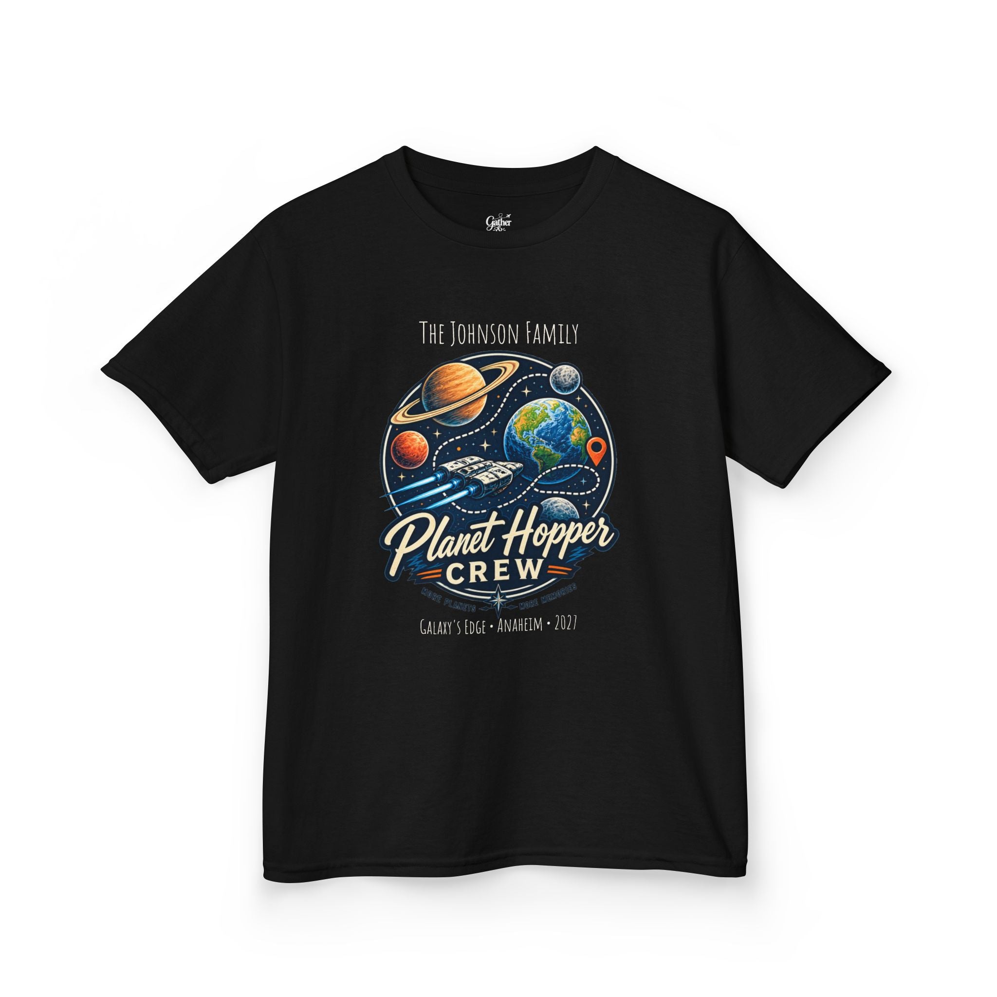 Planet Hopper Crew Space Adventure Park Kids Tee