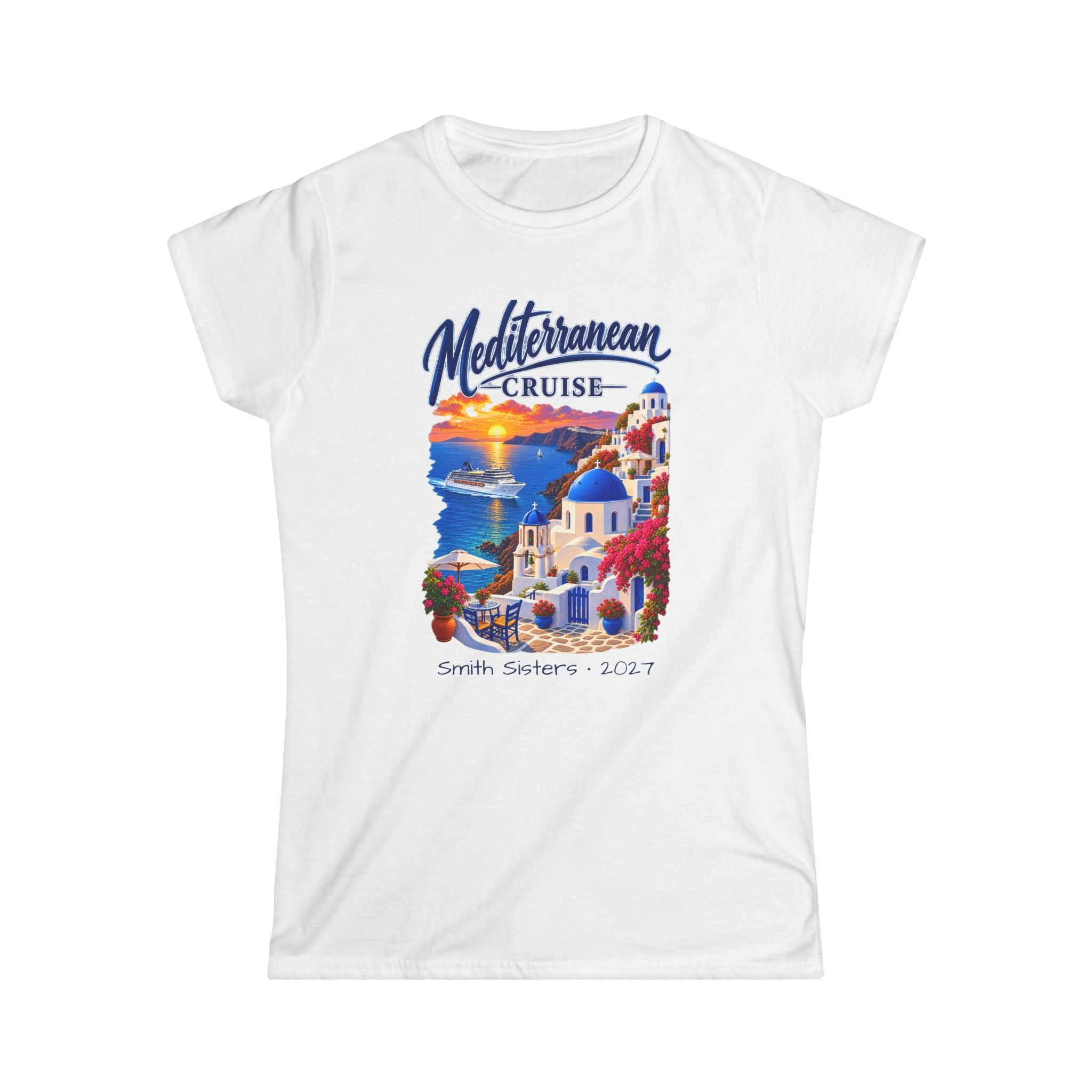Mediterranean Cruise Ladies Tee