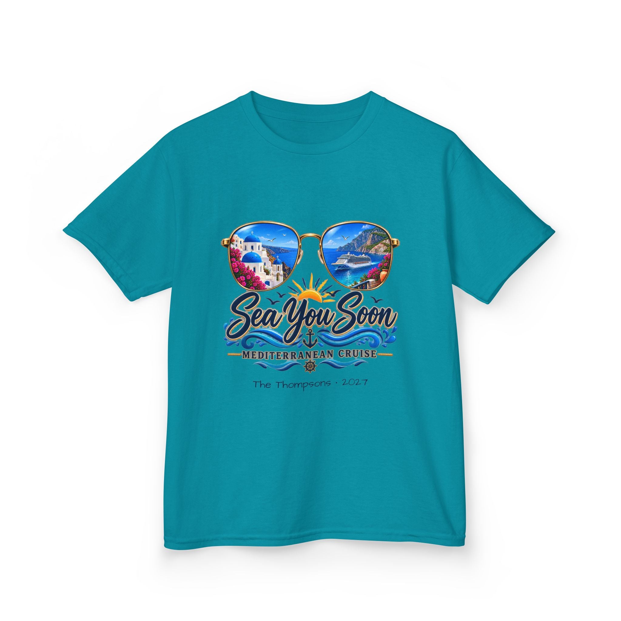 Mediterranean Cruise Sea You Soon Kids Tee