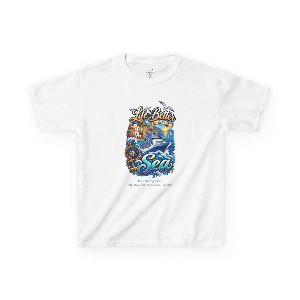 Mediterranean Cruise Life is Better at Sea Kids Tee