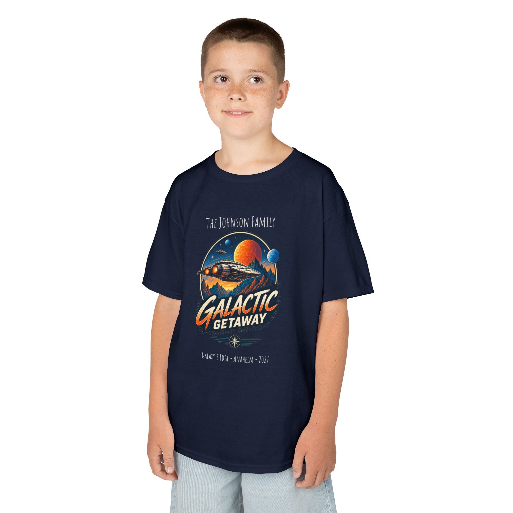 Galactic Getaway Space Adventure Park Kids Tee